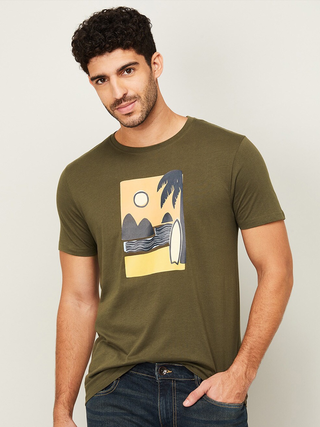 Fame Forever by Lifestyle Men Olive Green Typography Printed Applique T-shirt
Fame Forever by Lifestyle Men Olive Green Typography Printed Applique T-shirt