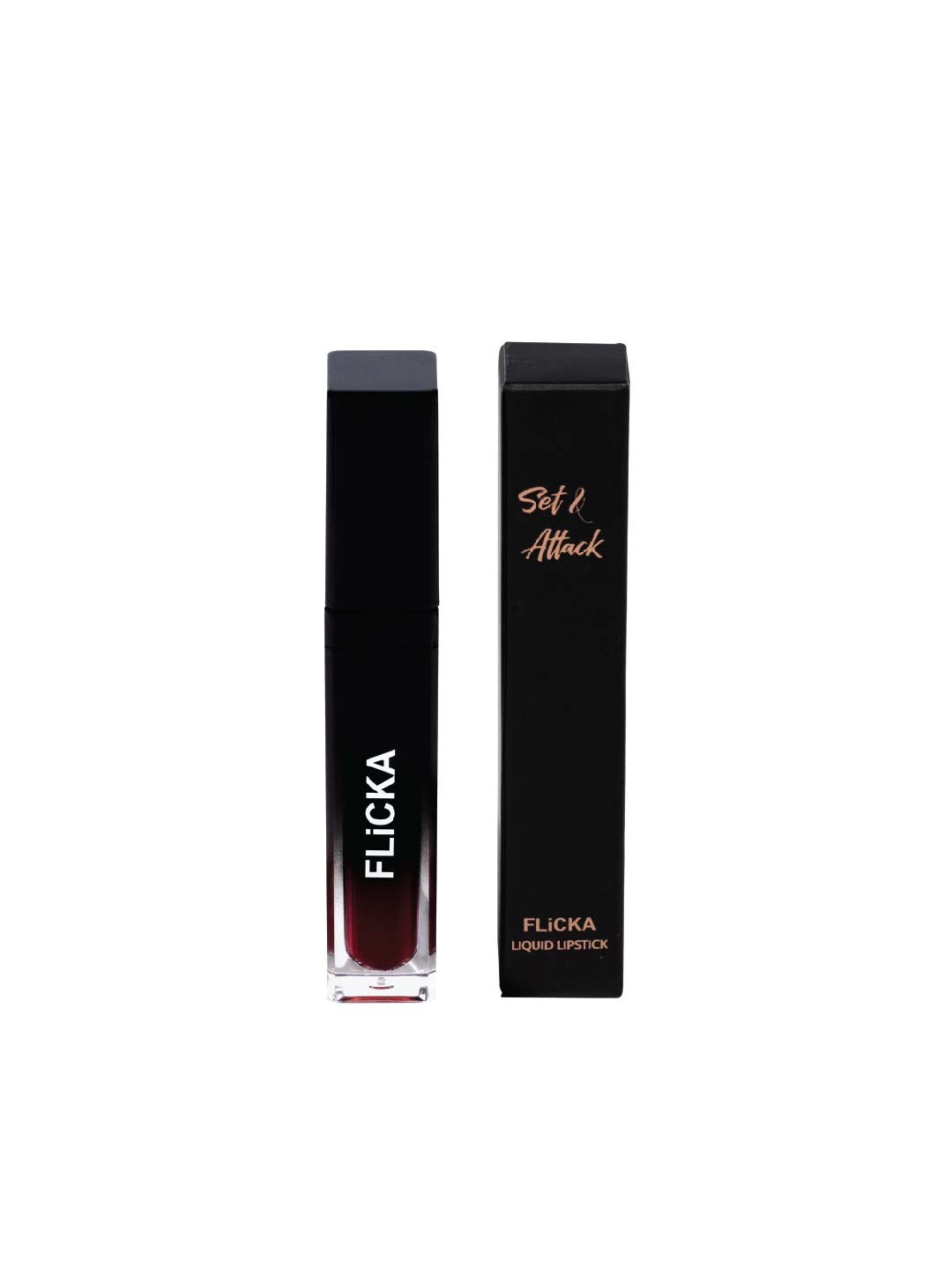 FLiCKA Set & Attack Transfer Proof Liquid Matte Lipstick 7 ml - Vintage Wine 06, Burgundy
FLiCKA Set & Attack Transfer Proof Liquid Matte Lipstick 7 ml - Vintage Wine 06, Burgundy
