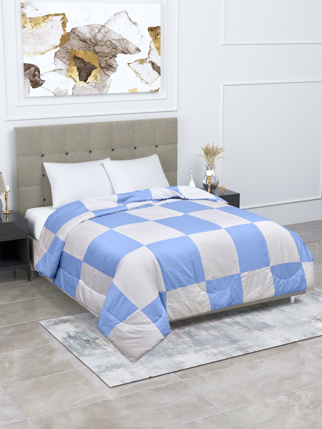 Home Fresh Unisex Multi Blankets Quilts and Dohars, White