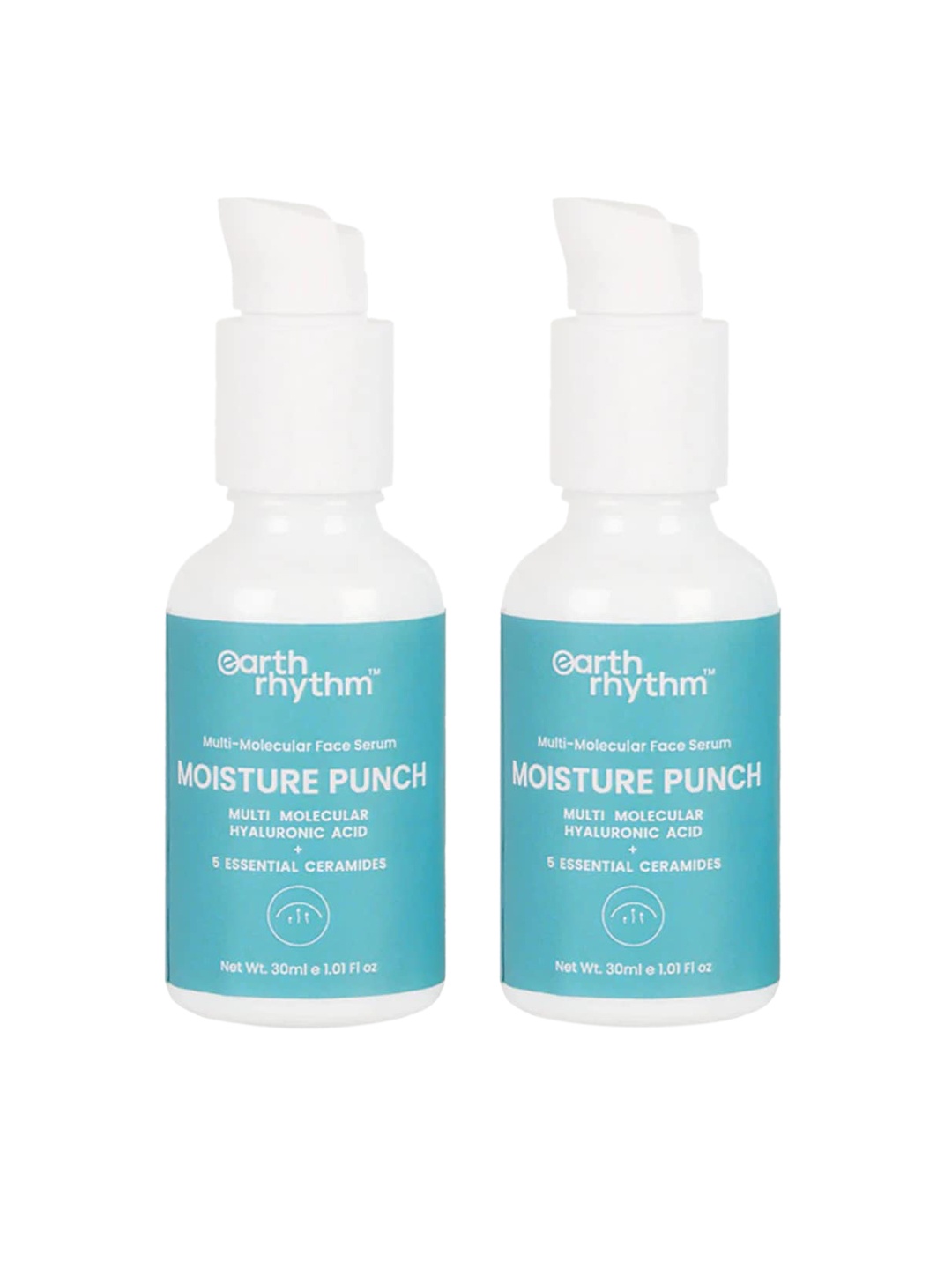 Earth Rhythm Set of 2 Moisture Punch Face Serum with Hyaluronic Acid - 30 ml Each, Blue
Earth Rhythm Set of 2 Moisture Punch Face Serum with Hyaluronic Acid - 30 ml Each, Blue