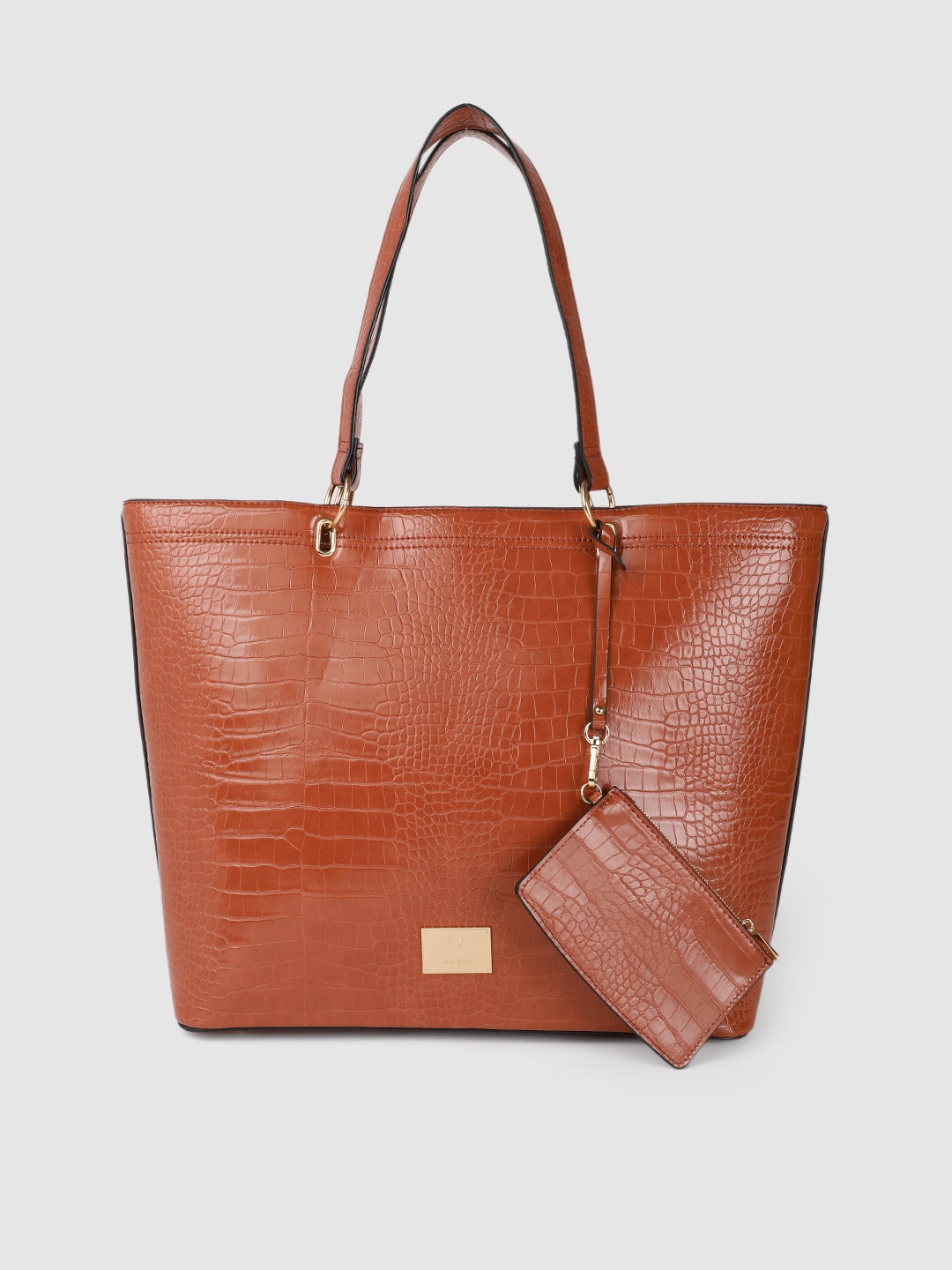 Allen Solly Rust Orange Animal Textured Oversized Structured Shoulder Bag With Pouch
Allen Solly Rust Orange Animal Textured Oversized Structured Shoulder Bag With Pouch
