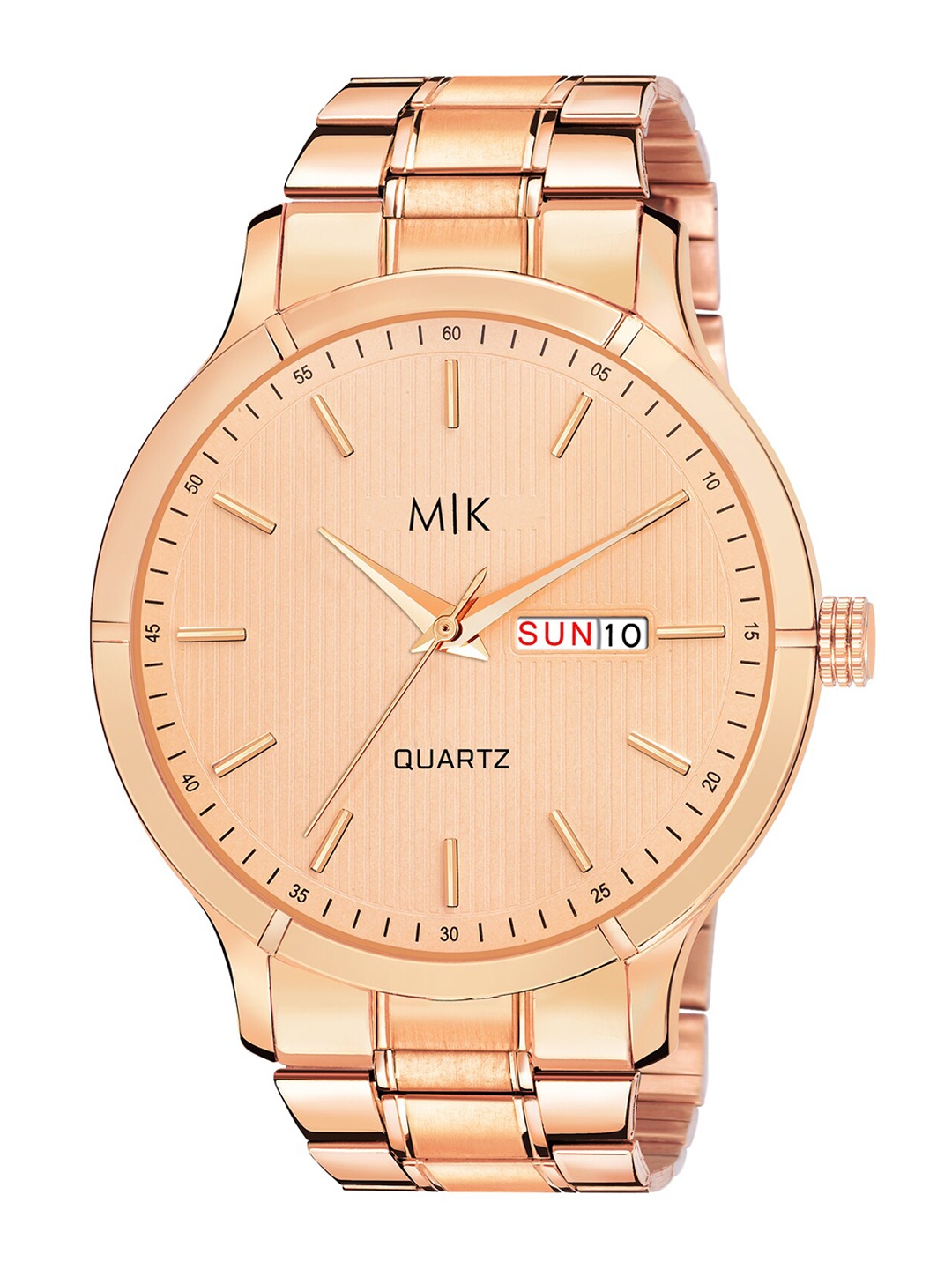 MORRIS KLEIN Men Rose Gold-Toned Dial & Rose Gold-Plated Stainless Steel Analogue Watch
MORRIS KLEIN Men Rose Gold-Toned Dial & Rose Gold-Plated Stainless Steel Analogue Watch