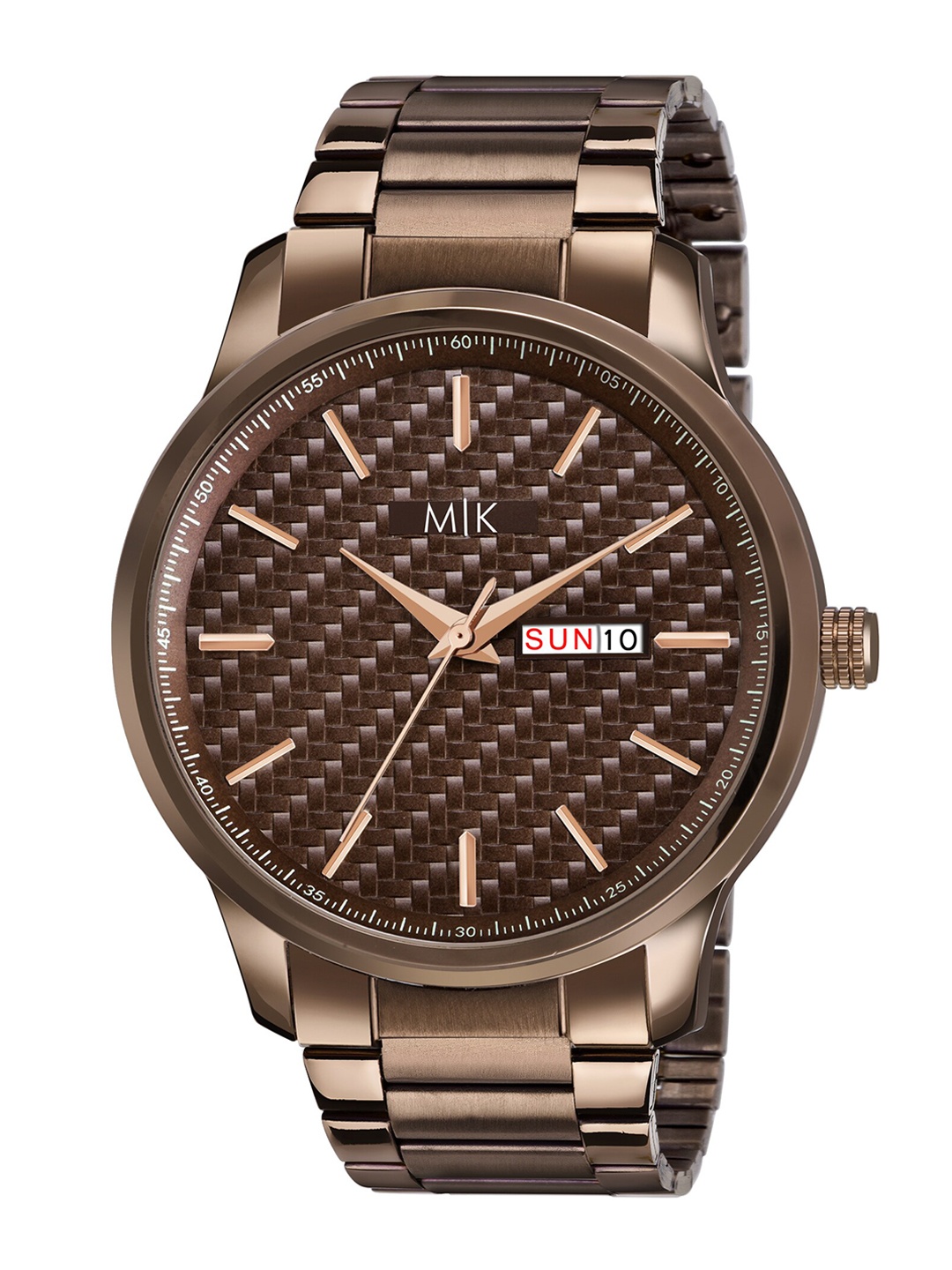 MORRIS KLEIN Men Brown Dial & Brown Stainless Steel Straps Analogue Multi Function Watch MK-8002
MORRIS KLEIN Men Brown Dial & Brown Stainless Steel Straps Analogue Multi Function Watch MK-8002