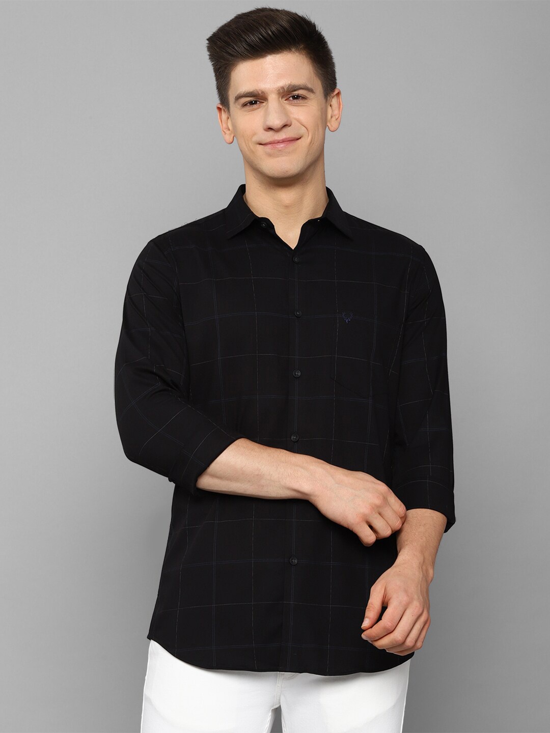 Allen Solly Men Black & White Slim Fit Windowpane Checks Checked Cotton Casual Shirt
Allen Solly Men Black & White Slim Fit Windowpane Checks Checked Cotton Casual Shirt