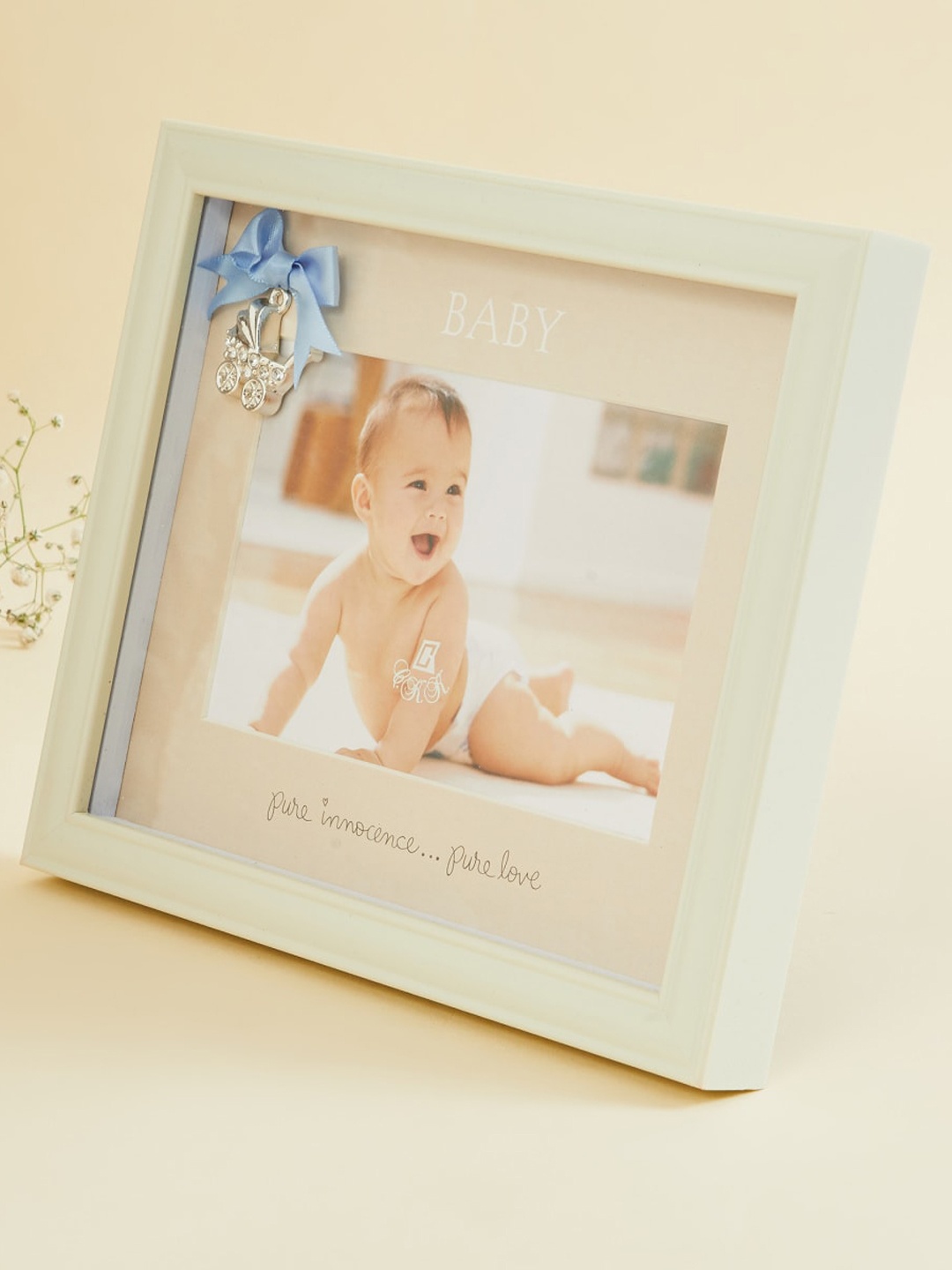 Home Centre White Solid Square Photo Frame