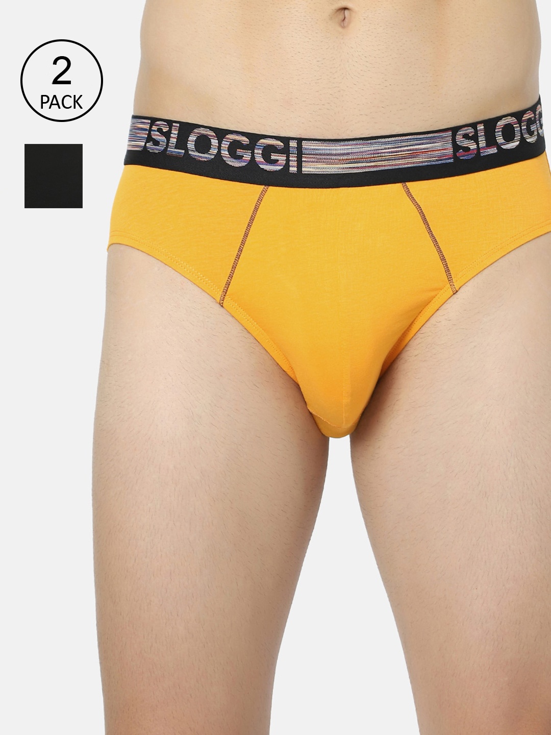 Sloggi Men Pack Of 2 Go Abc Natural Ultra Soft Organic Cotton Basic Briefs 10211768 A9, Black
Sloggi Men Pack Of 2 Go Abc Natural Ultra Soft Organic Cotton Basic Briefs 10211768 A9, Black