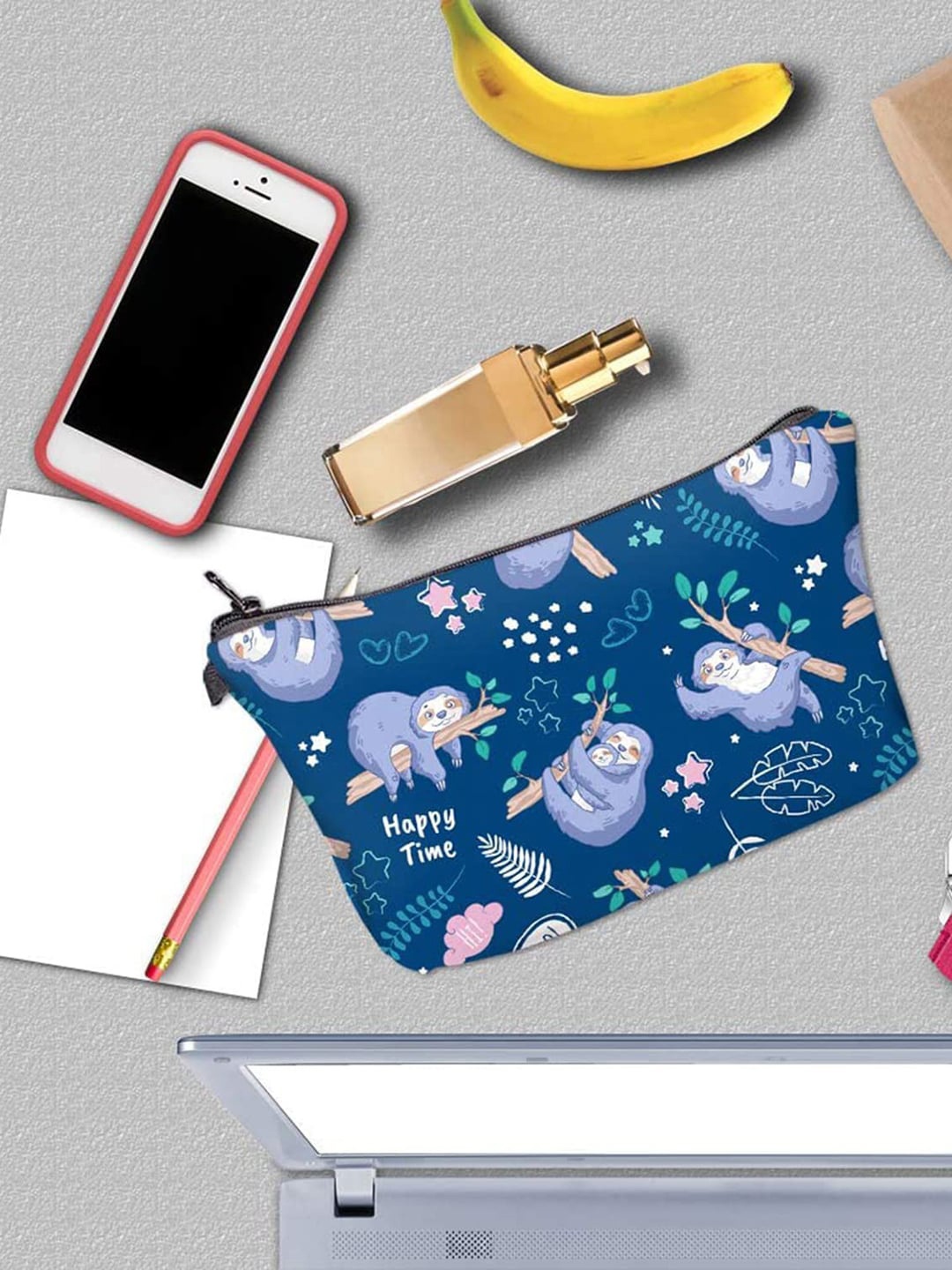 HOUSE OF QUIRK Blue Printed Travel Multipurpose Makeup Toiltrey Bag Accessories Organizer
HOUSE OF QUIRK Blue Printed Travel Multipurpose Makeup Toiltrey Bag Accessories Organizer