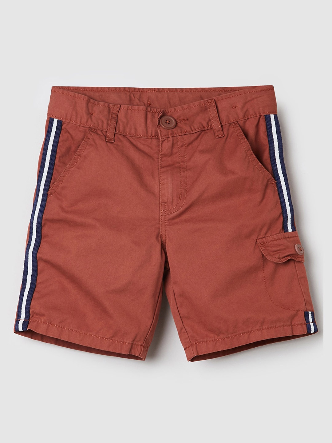 max Boys Coral Solid Shorts