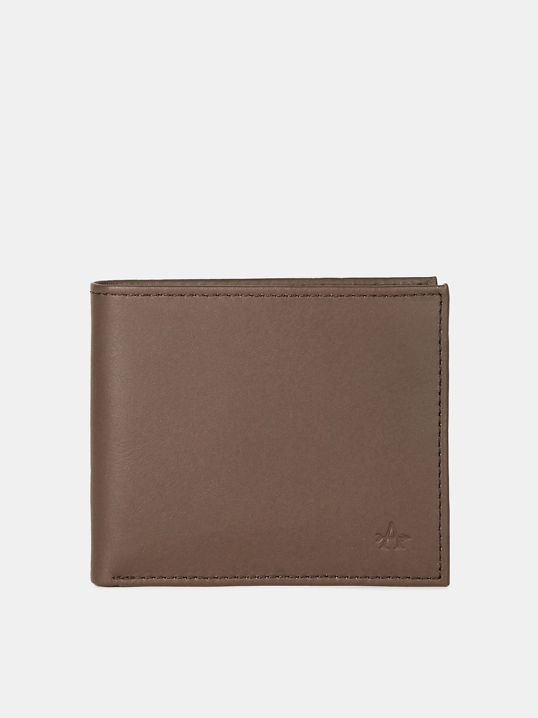 Arrow Men Brown Leather Two Fold Wallet