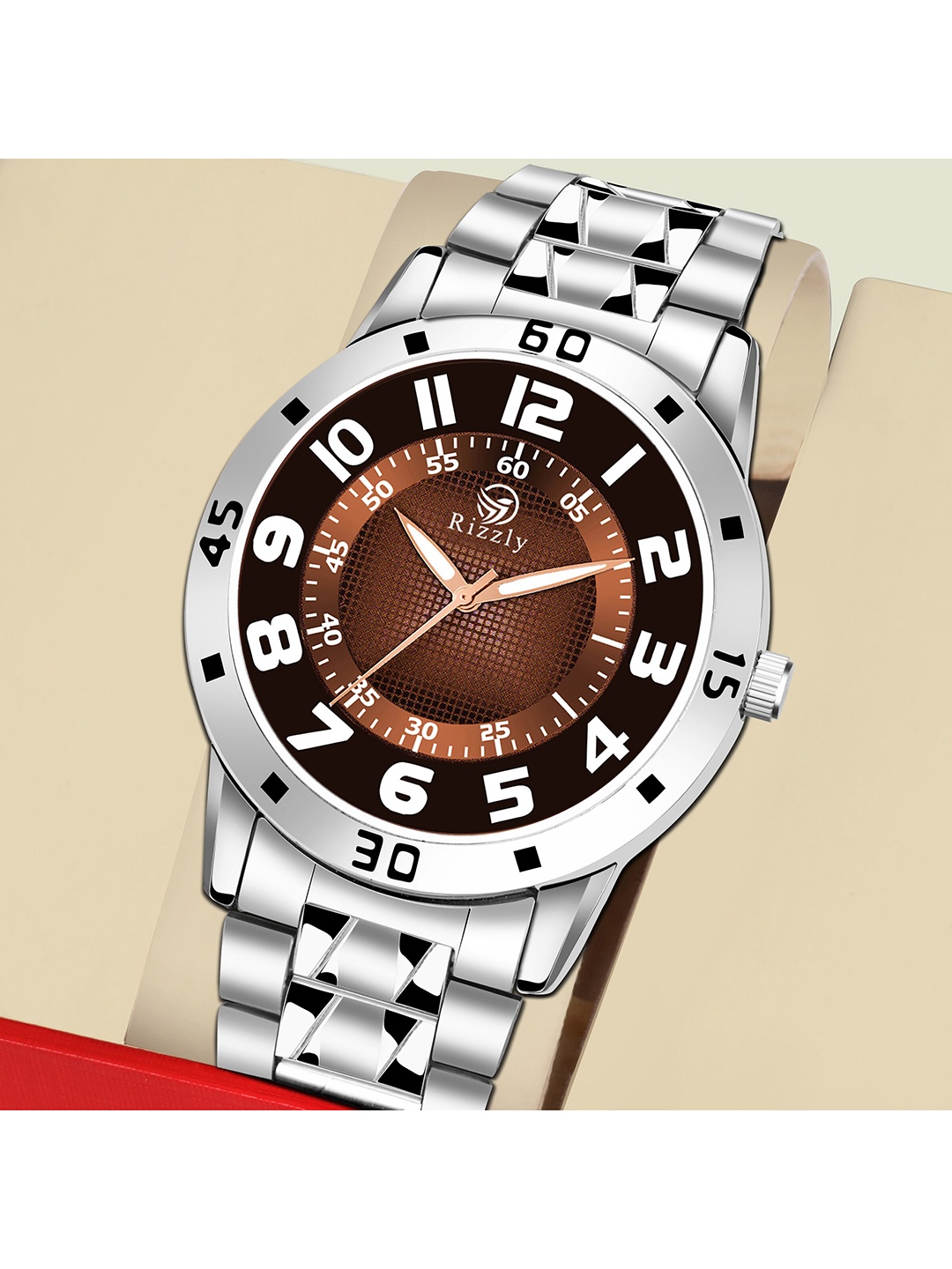 Septem Men Brown Dial & Silver Toned Stainless Steel Bracelet Style Straps Analogue Watch
Septem Men Brown Dial & Silver Toned Stainless Steel Bracelet Style Straps Analogue Watch