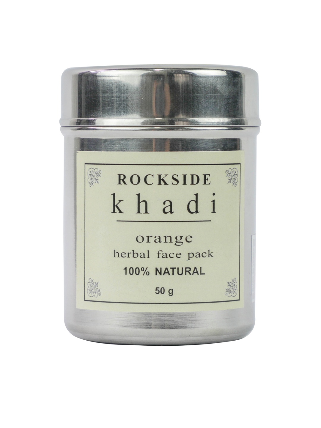 ROCKSIDE KHADI 100% Natural Orange Herbal Face Pack with Turmeric & Tulsi - 50 g, Silver
ROCKSIDE KHADI 100% Natural Orange Herbal Face Pack with Turmeric & Tulsi - 50 g, Silver