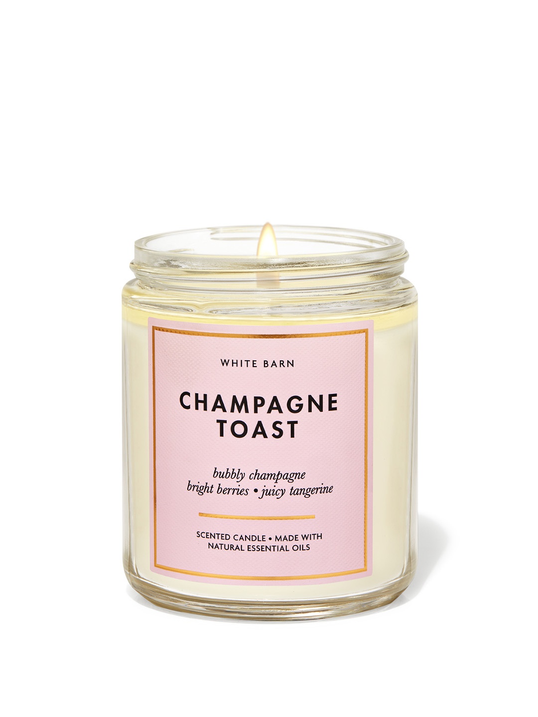 Bath & Body Works Champagne Toast Single Wick Candle with Essential Oils - 198g, Pink
Bath & Body Works Champagne Toast Single Wick Candle with Essential Oils - 198g, Pink