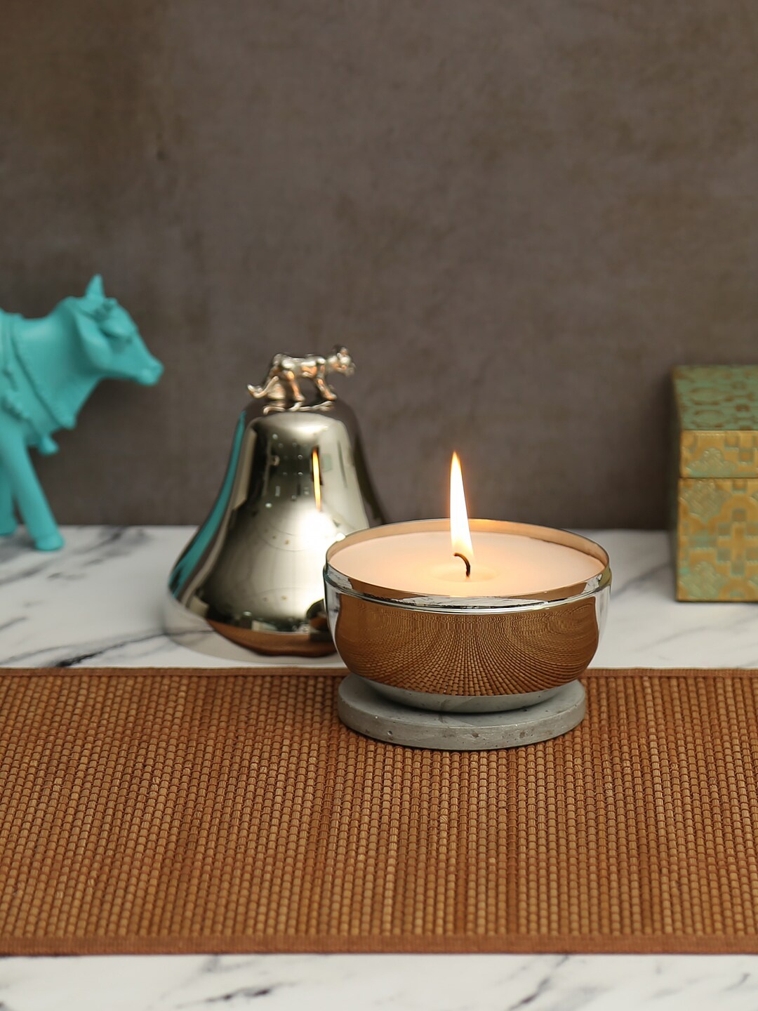 India Circus by Krsnaa Mehta Silver-Colored Pear Pardine Gleam Medium Nickle Candle Votive
India Circus by Krsnaa Mehta Silver-Colored Pear Pardine Gleam Medium Nickle Candle Votive
