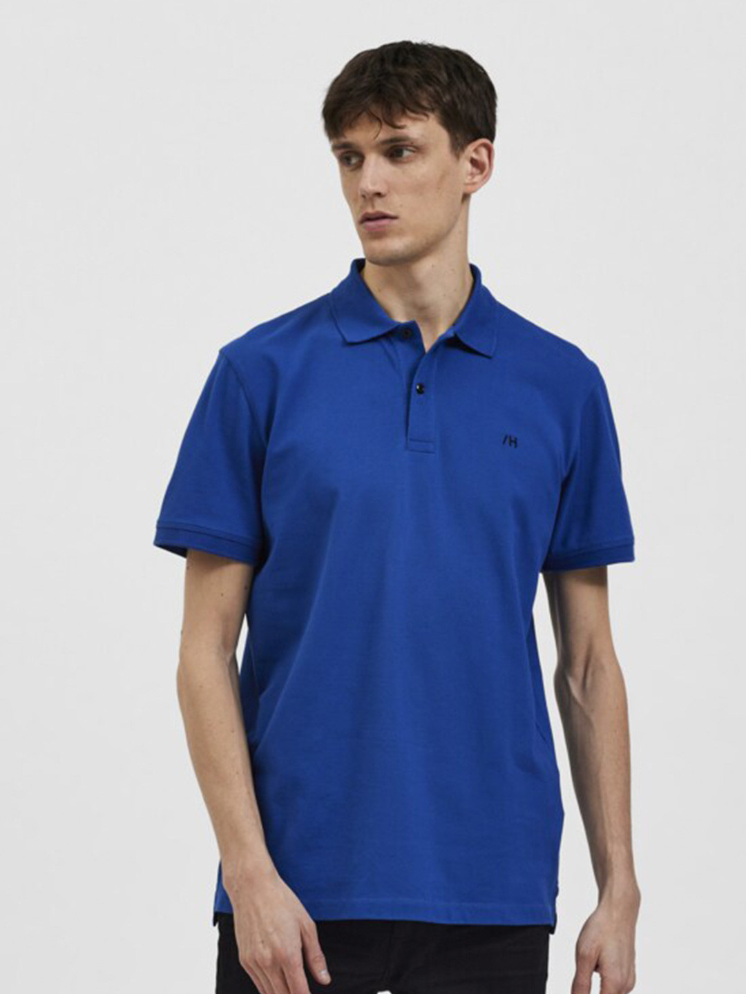 SELECTED Men Blue Polo Collar T-shirt
SELECTED Men Blue Polo Collar T-shirt