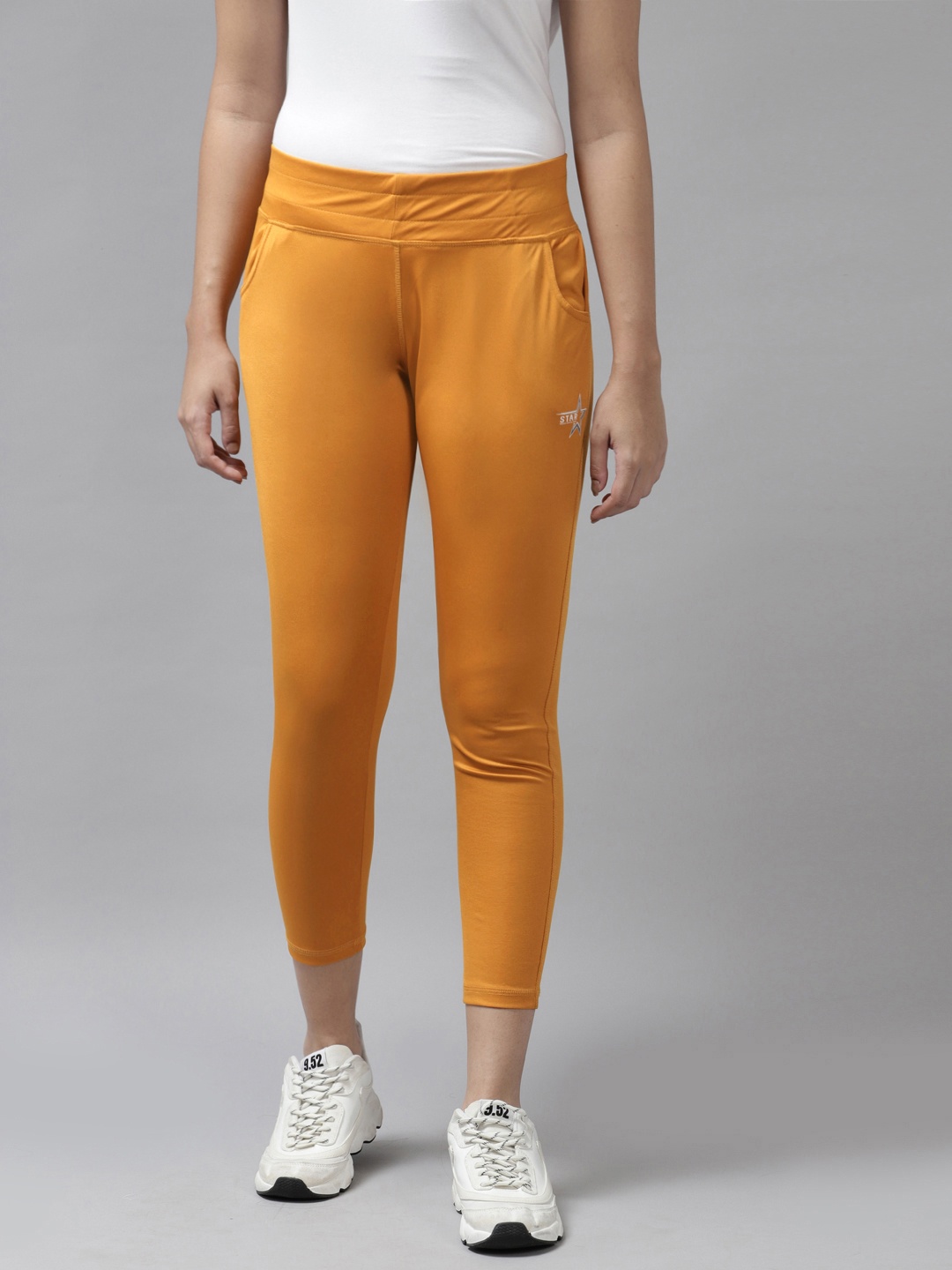 Aarika Women Mustard Yellow Sports Trackpants