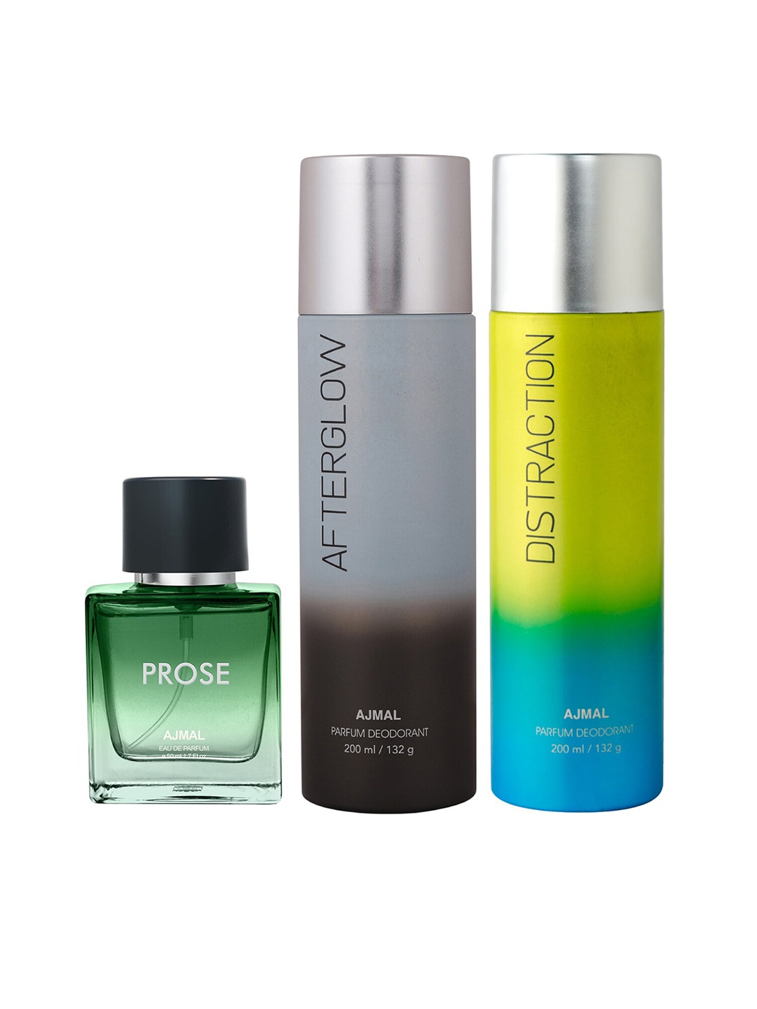 Ajmal Prose Eau de Parfum 50ml with Magnetize & Captivate Deodorant 200ml each, Green
Ajmal Prose Eau de Parfum 50ml with Magnetize & Captivate Deodorant 200ml each, Green