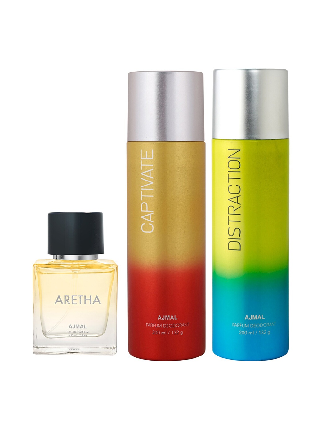 Ajmal Prose Eau de Parfum 50ml with Magnetize & Captivate Deodorant 200ml each, Yellow
Ajmal Prose Eau de Parfum 50ml with Magnetize & Captivate Deodorant 200ml each, Yellow