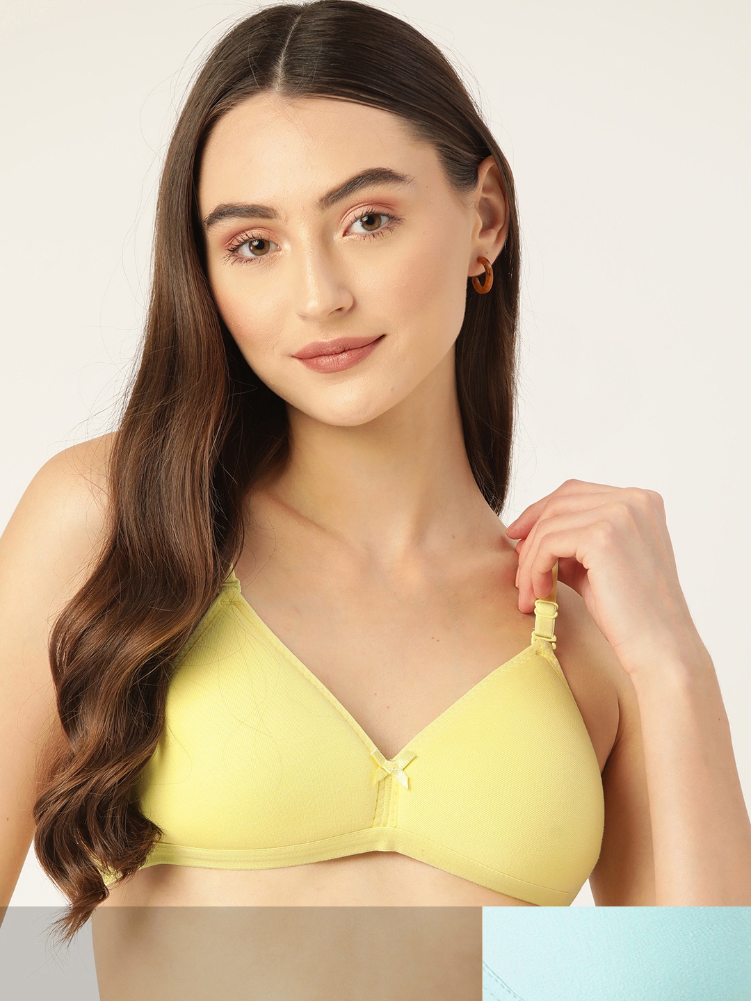 DressBerry Pack Of 2 Bra - Lightly Padded, Yellow