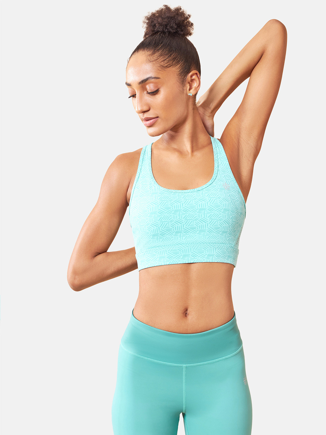 Cultsport Medium Impact Printed Sports Bra, Blue 
Cultsport Medium Impact Printed Sports Bra, Blue