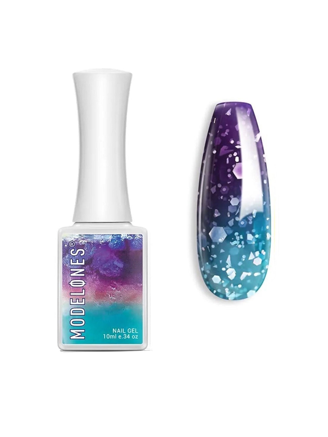 Modelones Glitter Holiday Mood Temperature Color Changing Gel Nail Polish 10ml - Shade 056, Blue
Modelones Glitter Holiday Mood Temperature Color Changing Gel Nail Polish 10ml - Shade 056, Blue
