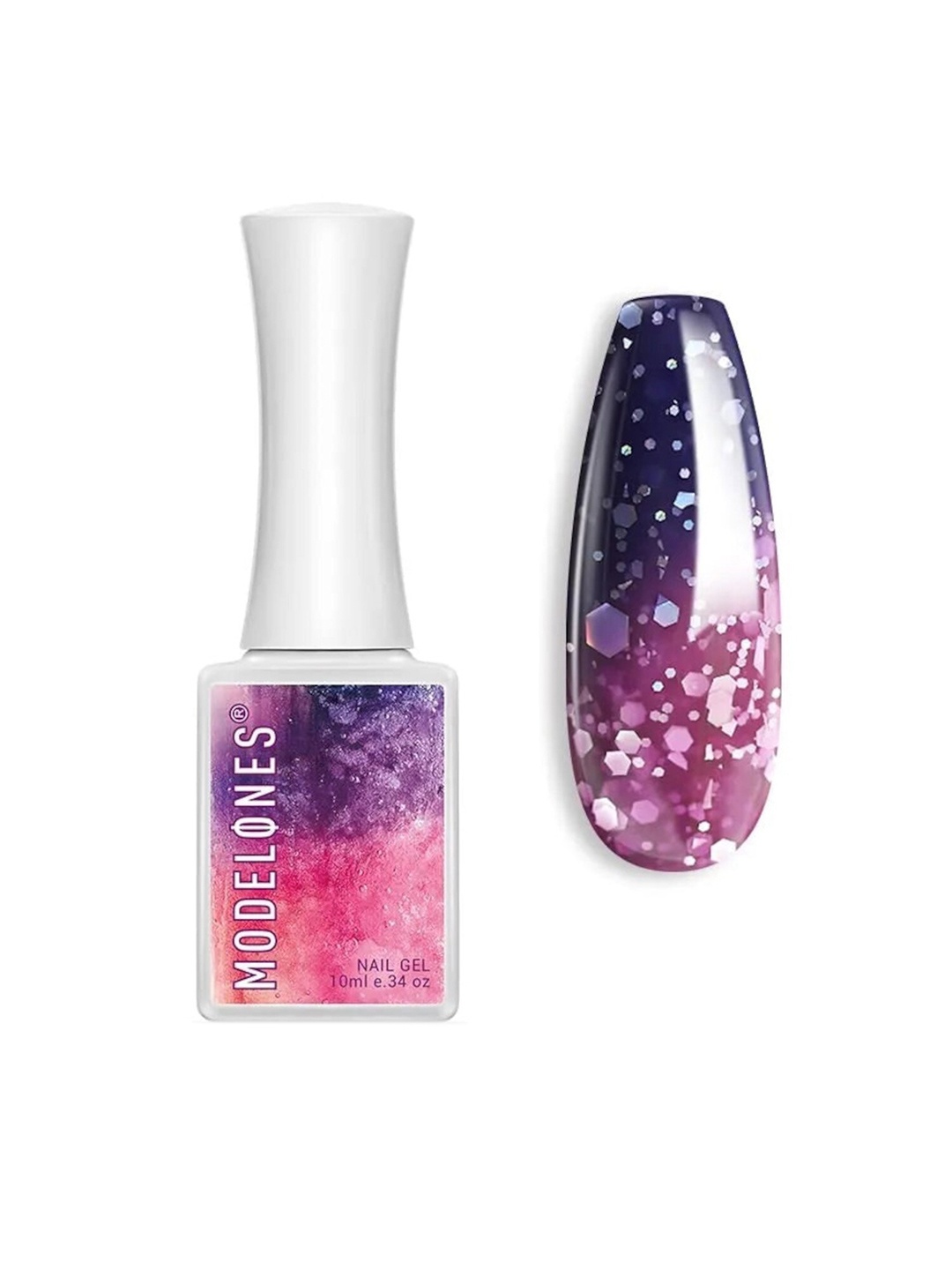 Modelones Glitter Holiday Mood Temperature Color Changing Gel Nail Polish 10ml - Shade 058, Purple
Modelones Glitter Holiday Mood Temperature Color Changing Gel Nail Polish 10ml - Shade 058, Purple