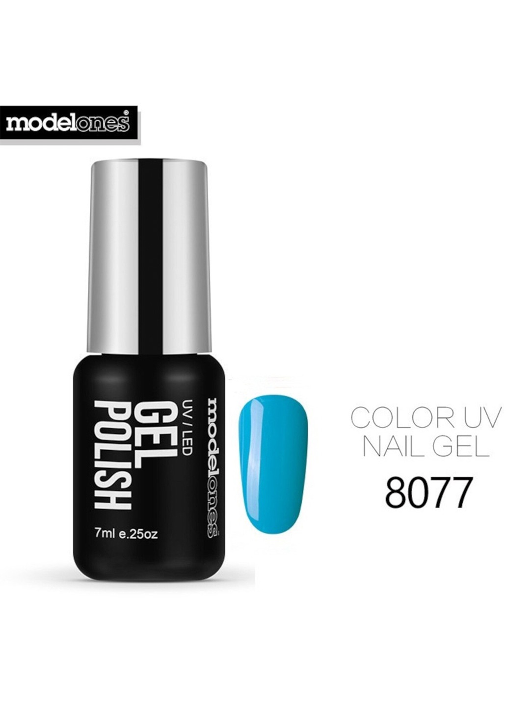 Modelones Varnish UV LED Long Lasting Soak Off Gel Nail Polish 7 ml - Shade 8077, Blue
Modelones Varnish UV LED Long Lasting Soak Off Gel Nail Polish 7 ml - Shade 8077, Blue