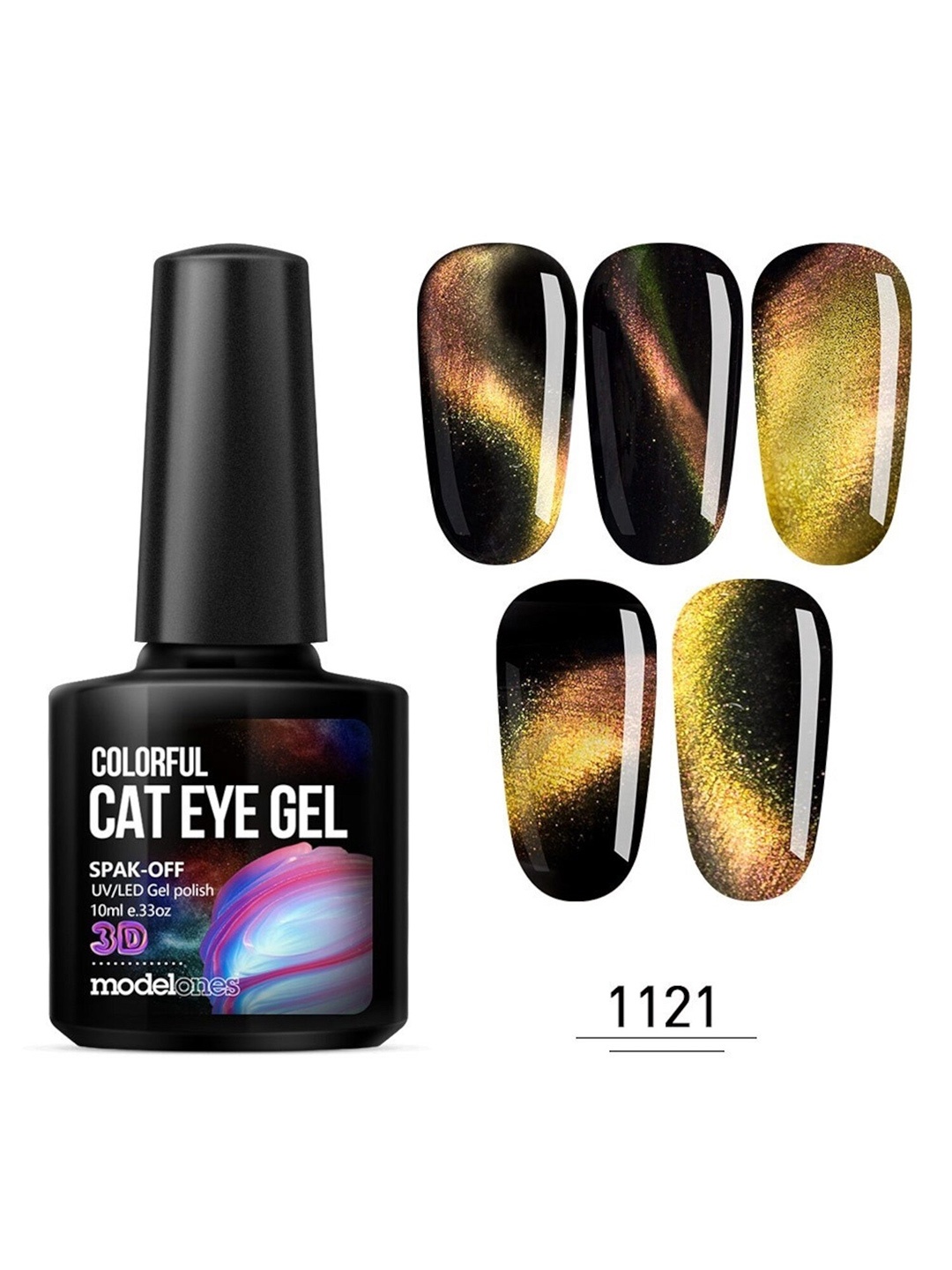 Modelones 3D Magnetic Cat Eye Gel Nail Polish Soak Off UV LED Manicure Art 10ml, Multi
Modelones 3D Magnetic Cat Eye Gel Nail Polish Soak Off UV LED Manicure Art 10ml, Multi