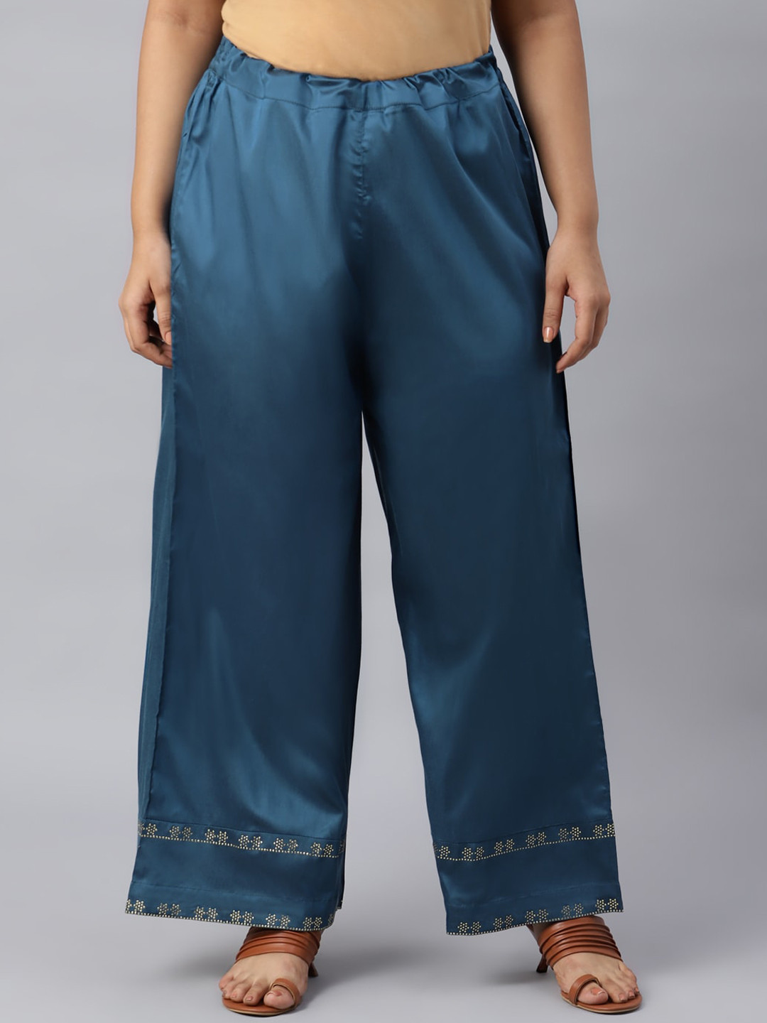 W Women Blue Solid Palazzos
W Women Blue Solid Palazzos