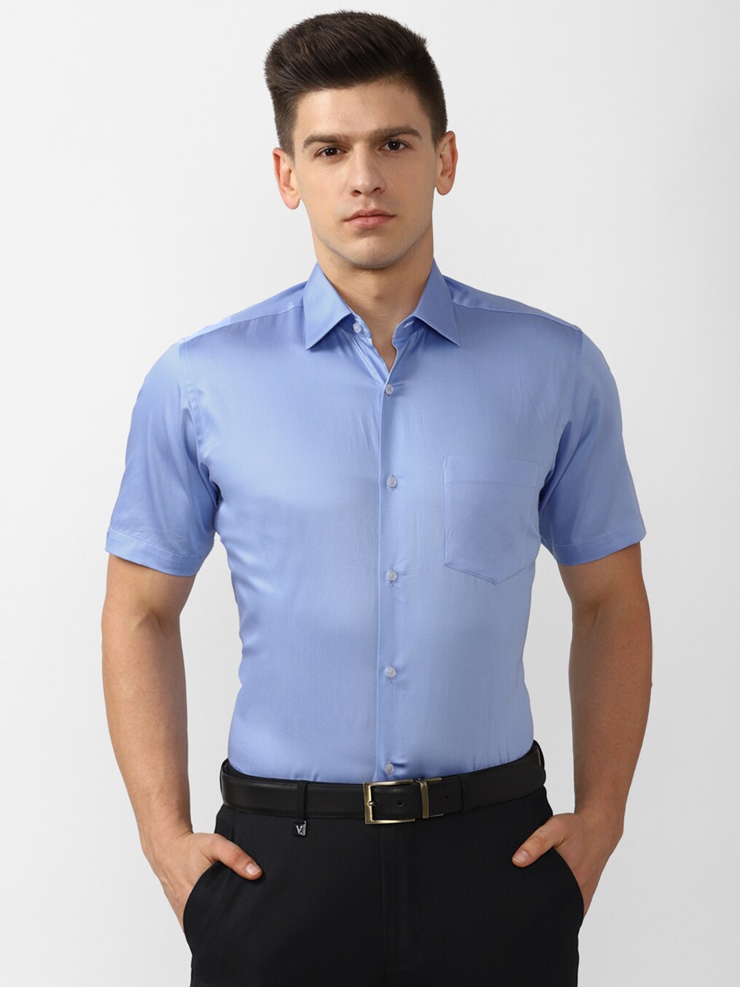 Van Heusen Men Blue Formal Shirt
