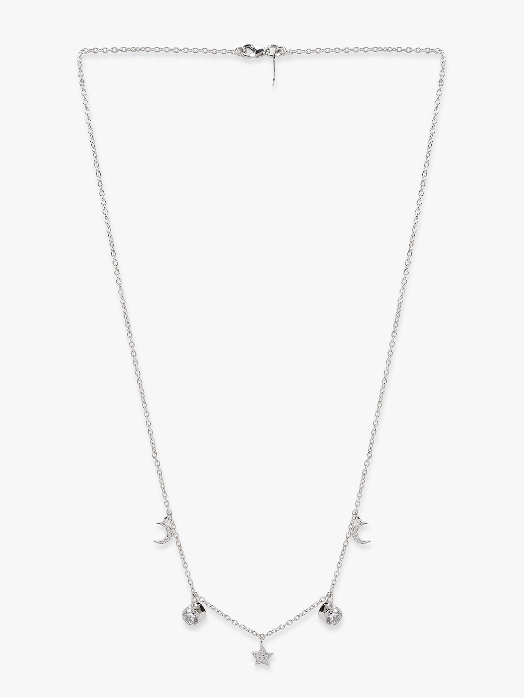 March by FableStreet 925 Sterling Silver Rhodium-Plated Zircon Handcrafted Necklace
March by FableStreet 925 Sterling Silver Rhodium-Plated Zircon Handcrafted Necklace