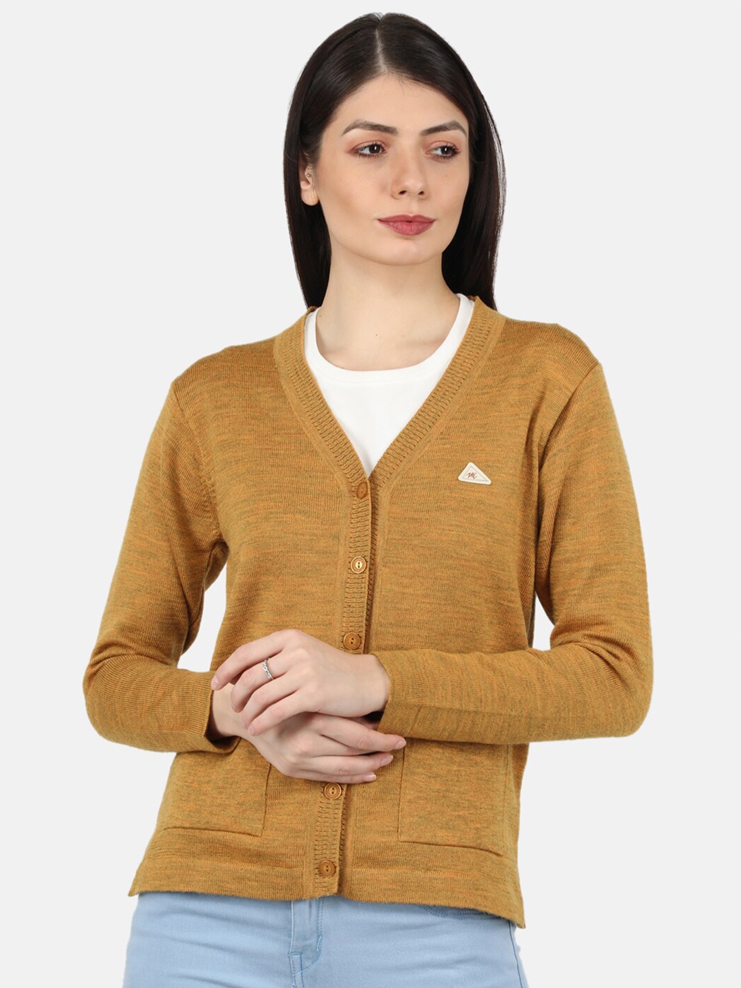 Monte Carlo Women Gold-Toned Cardigan