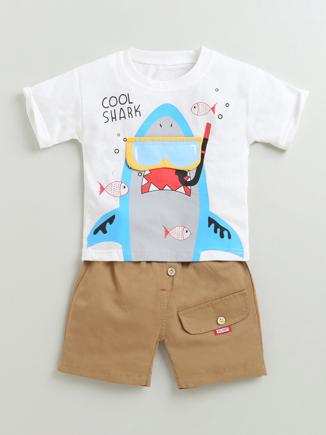 Hopscotch Boys White Clothing Set
