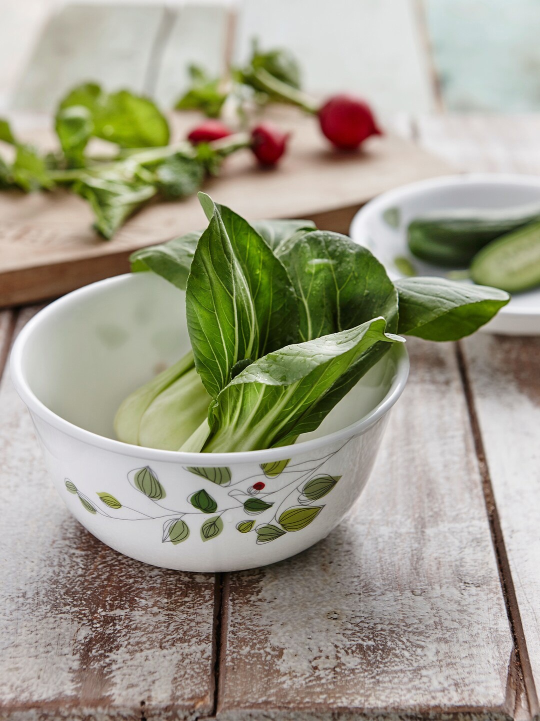 Corelle White & Green 8 Pieces Dishwasher & Microwave Safe Vitrelle Glass Dinner Set
Corelle White & Green 8 Pieces Dishwasher & Microwave Safe Vitrelle Glass Dinner Set