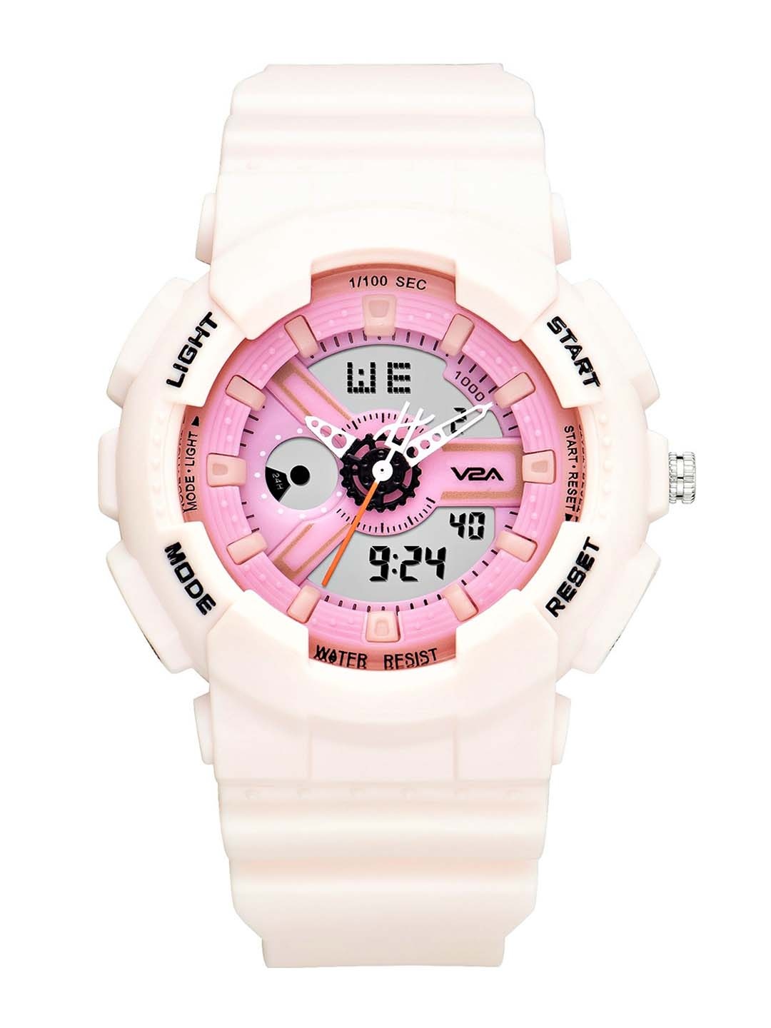 V2A Women White Dial & White Wrap Around Straps Analogue and Digital Multi Function Watch ADW216-White
V2A Women White Dial & White Wrap Around Straps Analogue and Digital Multi Function Watch ADW216-White