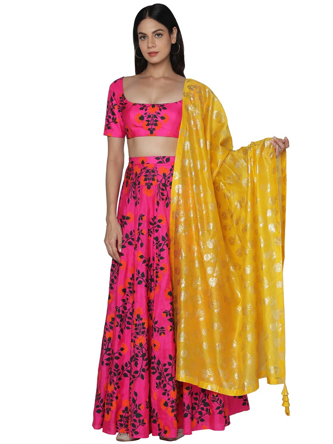 Masaba Women Multi Lehenga Choli, Pink