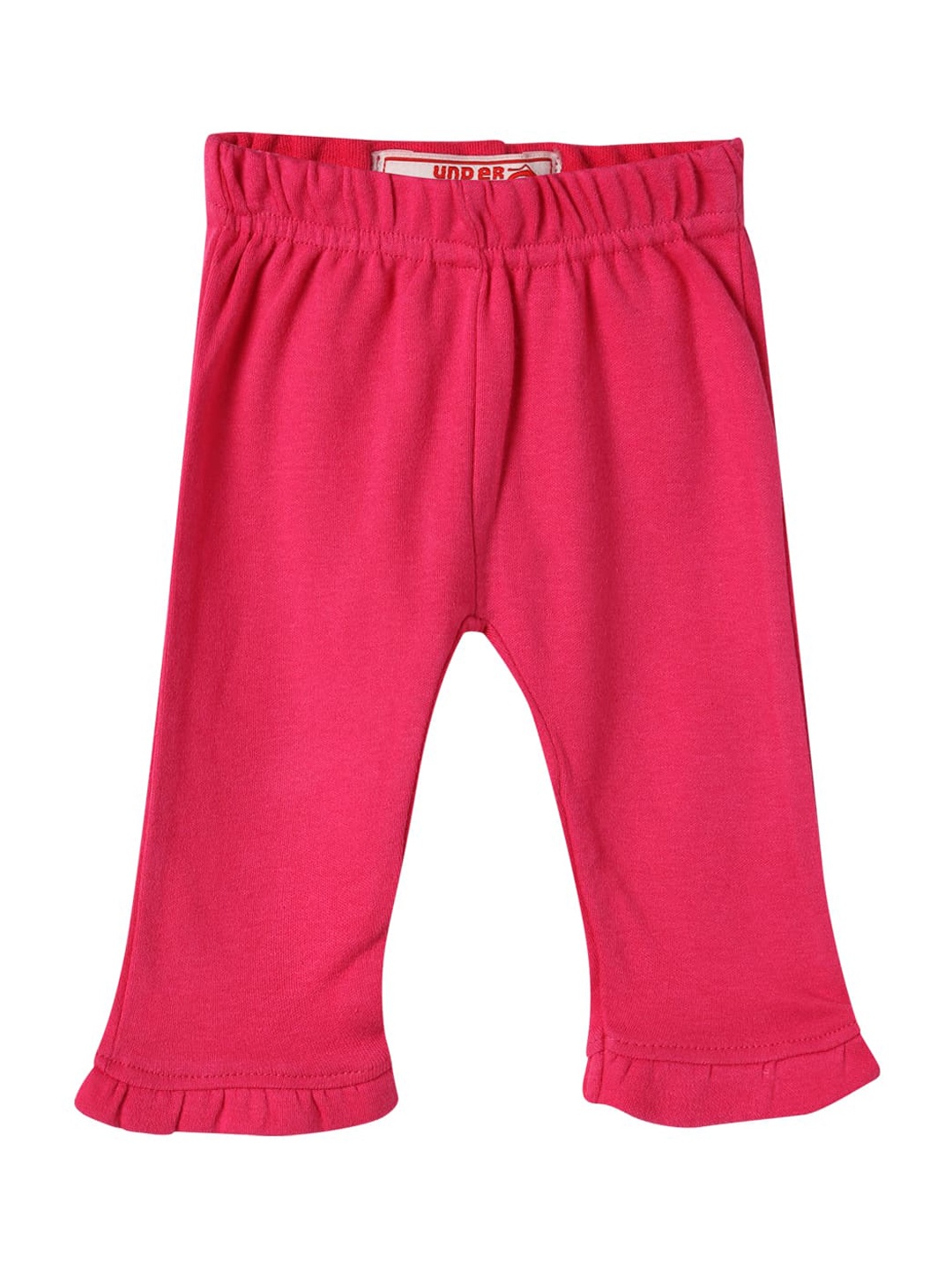 UNDER FOURTEEN ONLY Girls Pink Solid ankle length Leggings