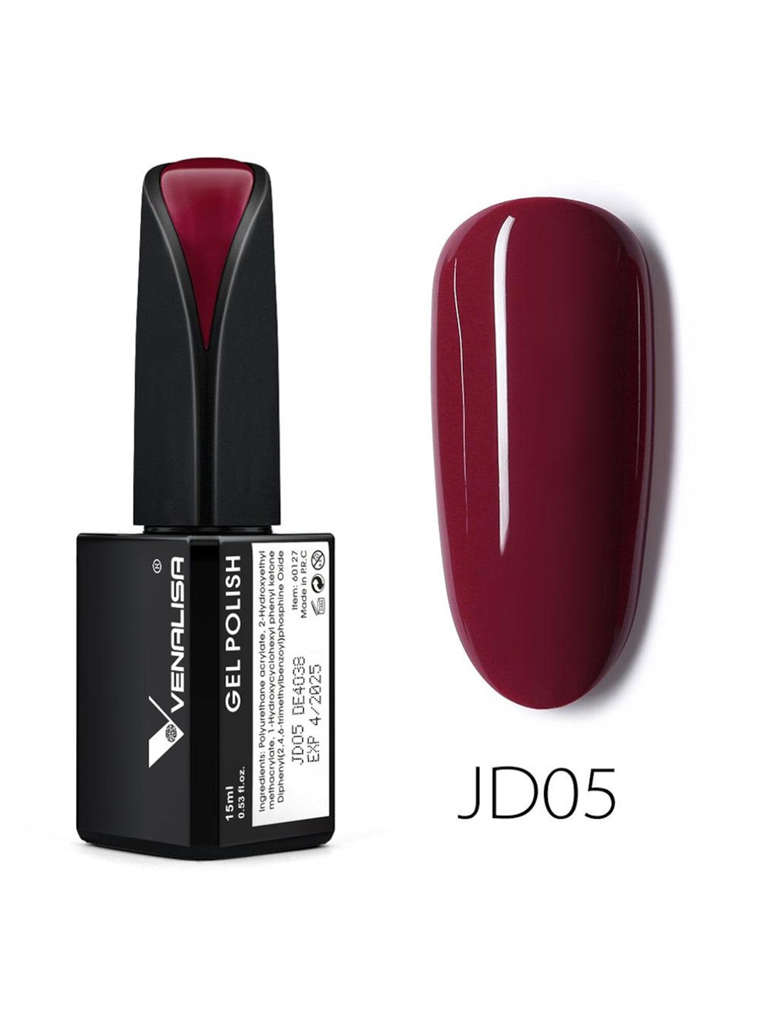 VENALISA French Gel Camouflage Nail Color UV Gel Varnish Soak Off Nail Polish - JD05 15ml, Maroon
VENALISA French Gel Camouflage Nail Color UV Gel Varnish Soak Off Nail Polish - JD05 15ml, Maroon
