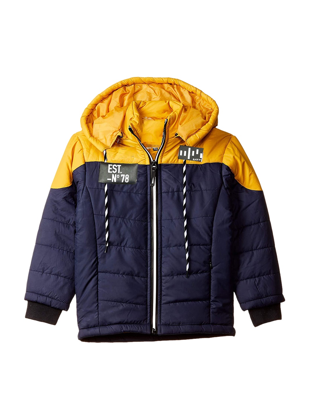 AD & AV Boys Navy Blue Yellow Colourblocked Water Resistant Padded Jacket with Patchwork
AD & AV Boys Navy Blue Yellow Colourblocked Water Resistant Padded Jacket with Patchwork