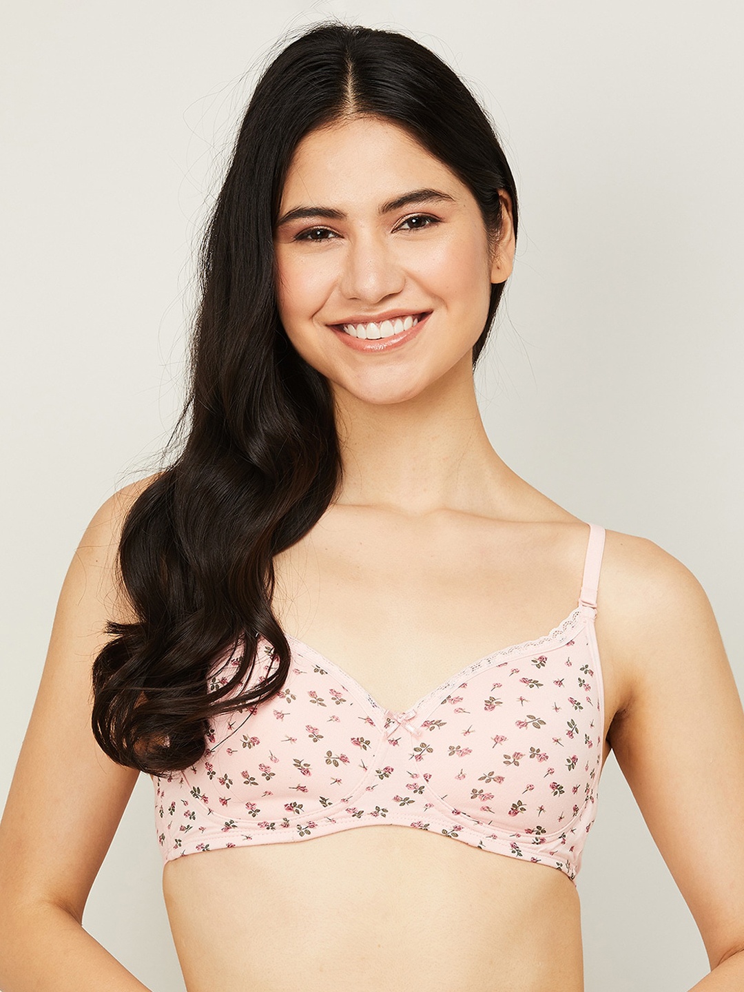Ginger by Lifestyle Pink Floral Lightly Padded & Non-Wired Seamless Bra-1000009030317
Ginger by Lifestyle Pink Floral Lightly Padded & Non-Wired Seamless Bra-1000009030317