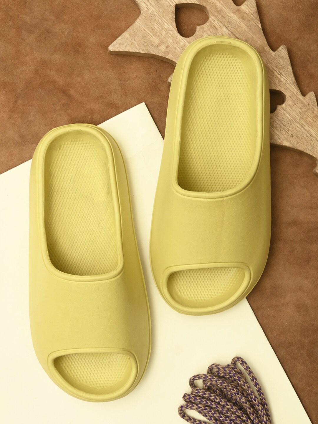 EXTRIMOS Women Green Sliders