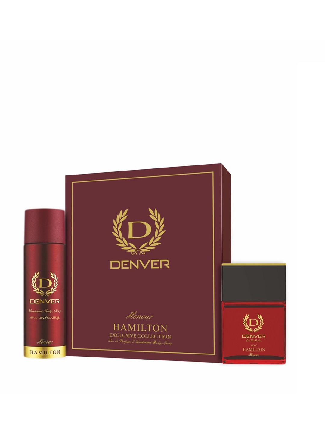 Denver Men Set of Hamilton Honour Eau De Parfum 60 ml & Deodorant Body Spray 200 ml, Red
Denver Men Set of Hamilton Honour Eau De Parfum 60 ml & Deodorant Body Spray 200 ml, Red