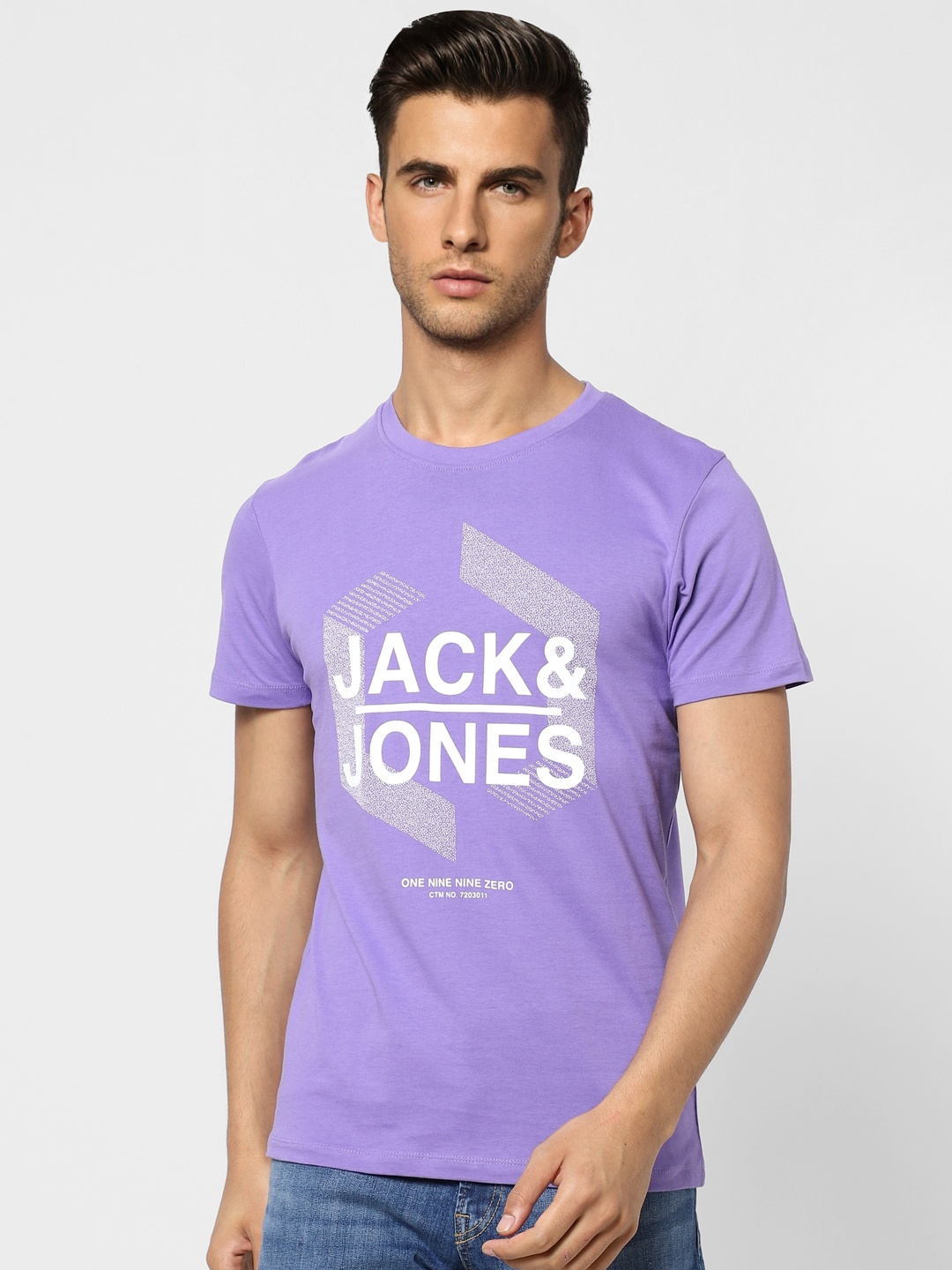 Jack & Jones Men Purple Brand Logo Print Round Neck Better Cotton Initiative T-shirt
Jack & Jones Men Purple Brand Logo Print Round Neck Better Cotton Initiative T-shirt