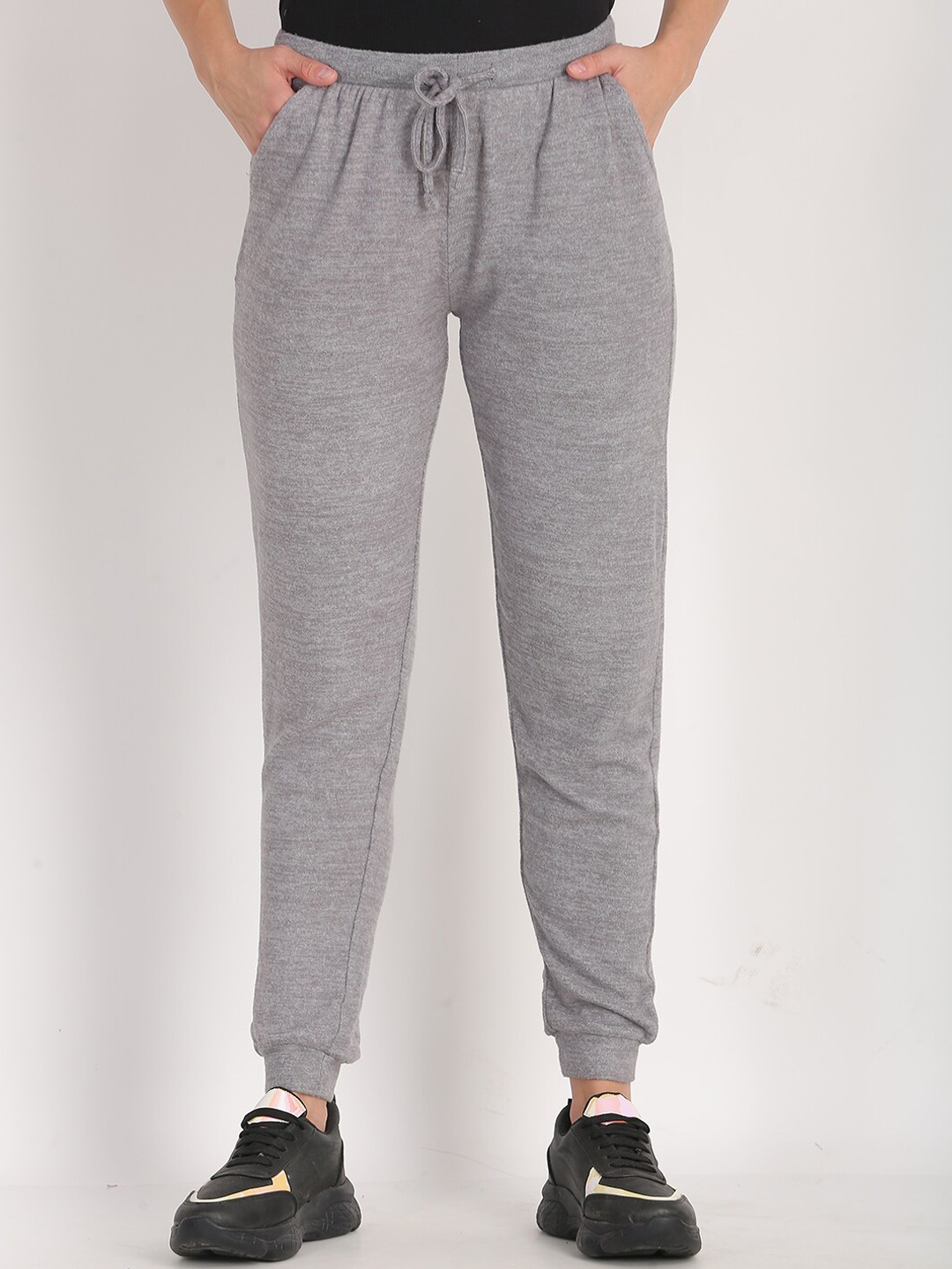 NoBarr Women Grey Joggers Trousers