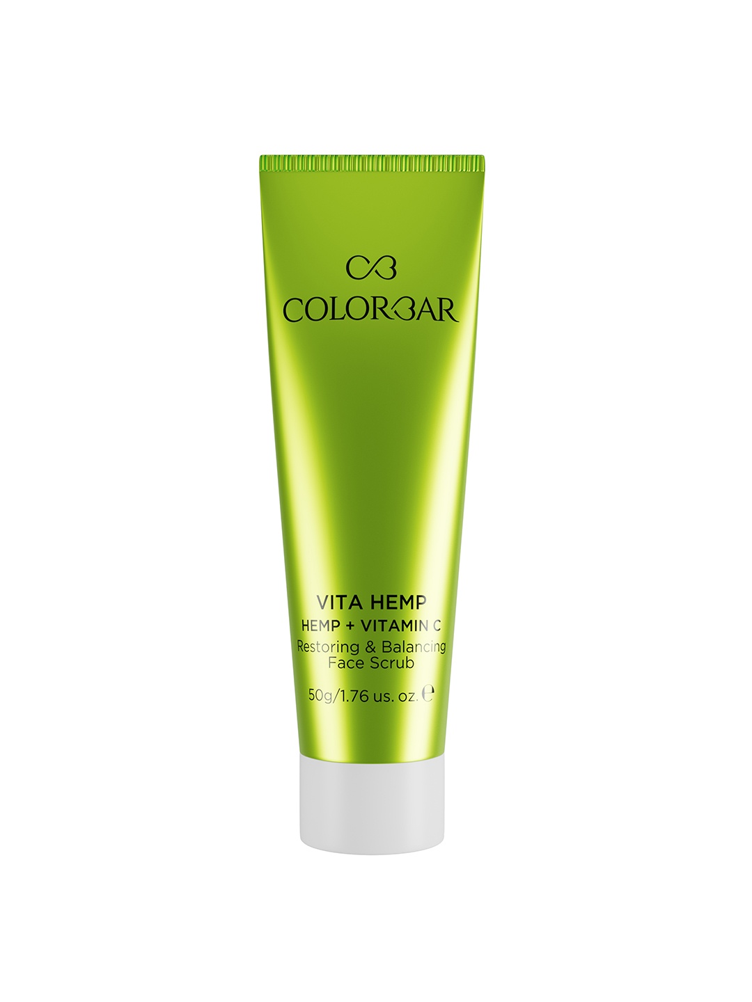 Colorbar Vita Hemp + Vitamin C Restoring & Balancing Face Scrub for All Skin Types - 50 g, Green
Colorbar Vita Hemp + Vitamin C Restoring & Balancing Face Scrub for All Skin Types - 50 g, Green