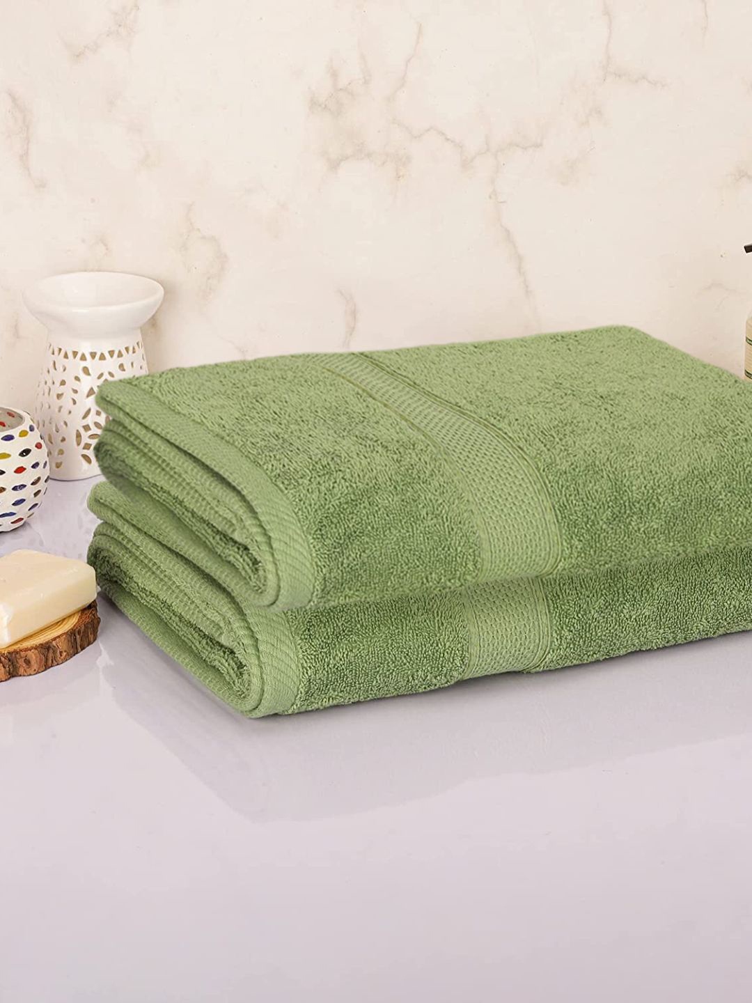 Sleeping Owls- because your sleep matters Set Of 2 Green Solid 330 GSM Cotton Bath Towels
Sleeping Owls- because your sleep matters Set Of 2 Green Solid 330 GSM Cotton Bath Towels