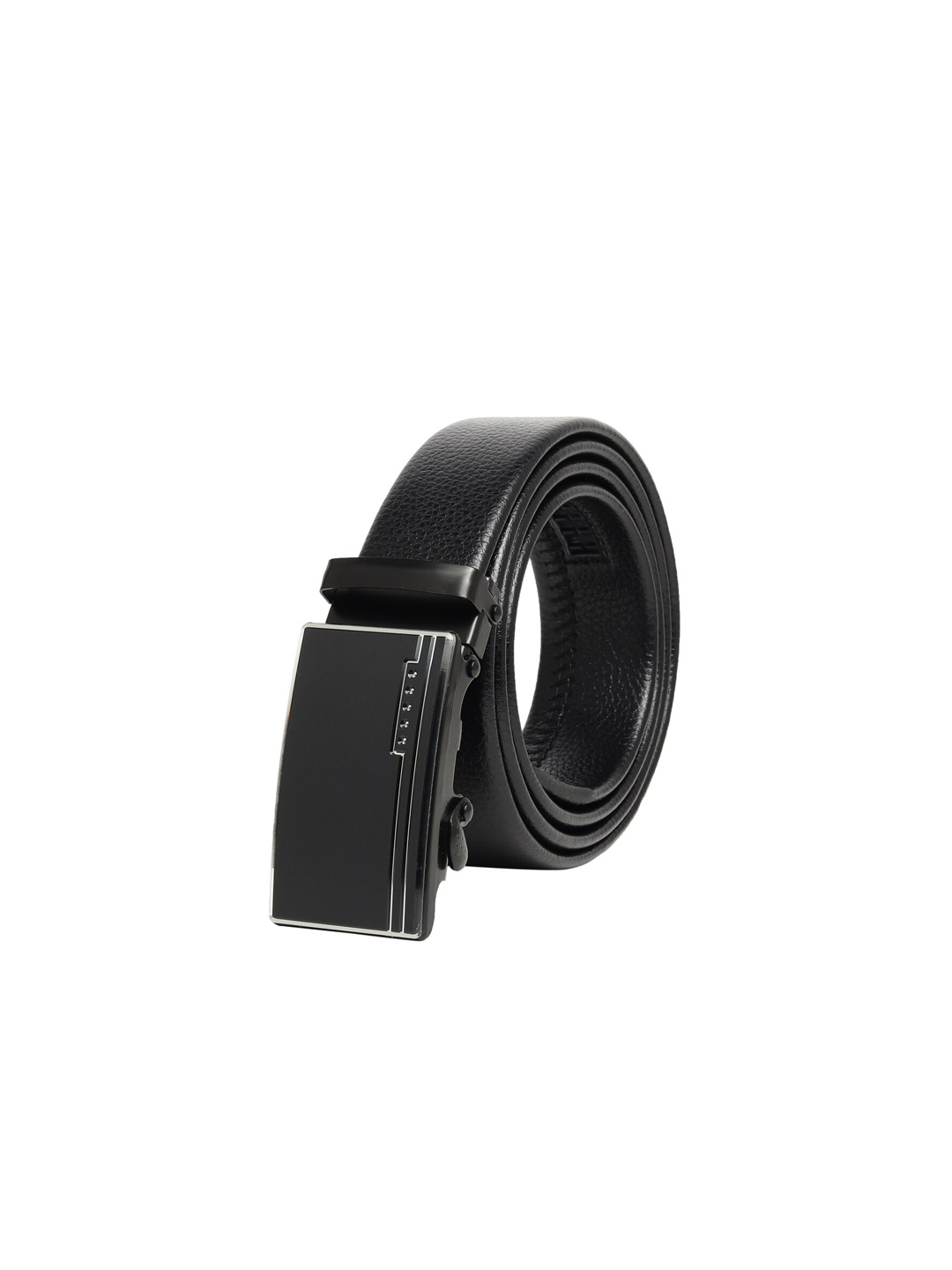 Elite Crafts Men Black Solid Formal Belt