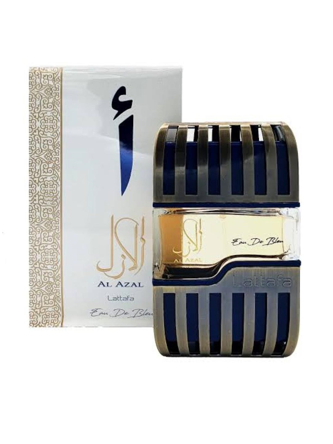 Lattafa Al Azal Eau De Parfum Spray - 100 ml, Navy blue