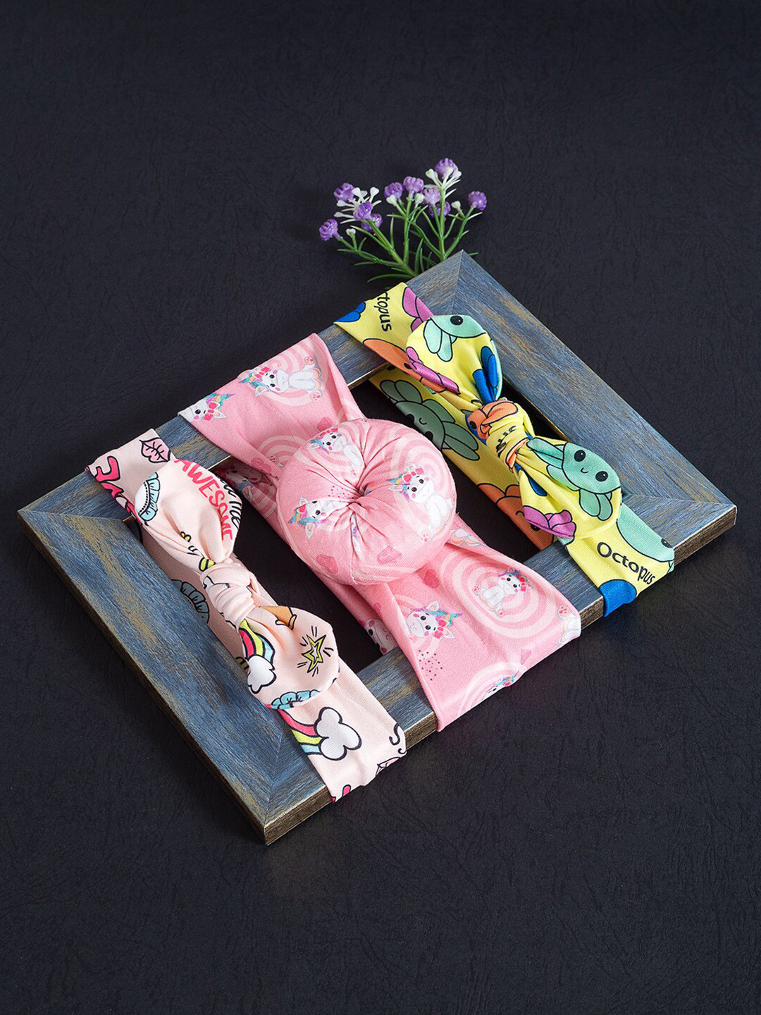 Golden Peacock Girls Peach-Coloured & Pink Set of 3 Lace Hairband
Golden Peacock Girls Peach-Coloured & Pink Set of 3 Lace Hairband