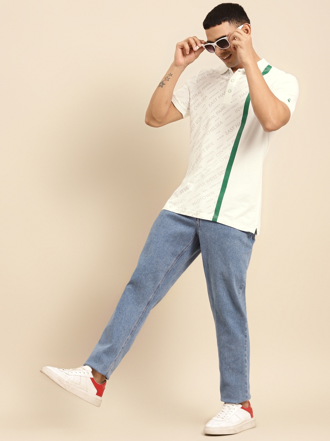 United Colors of Benetton Men White Typography Printed Polo Collar Pure Cotton T-shirt
United Colors of Benetton Men White Typography Printed Polo Collar Pure Cotton T-shirt