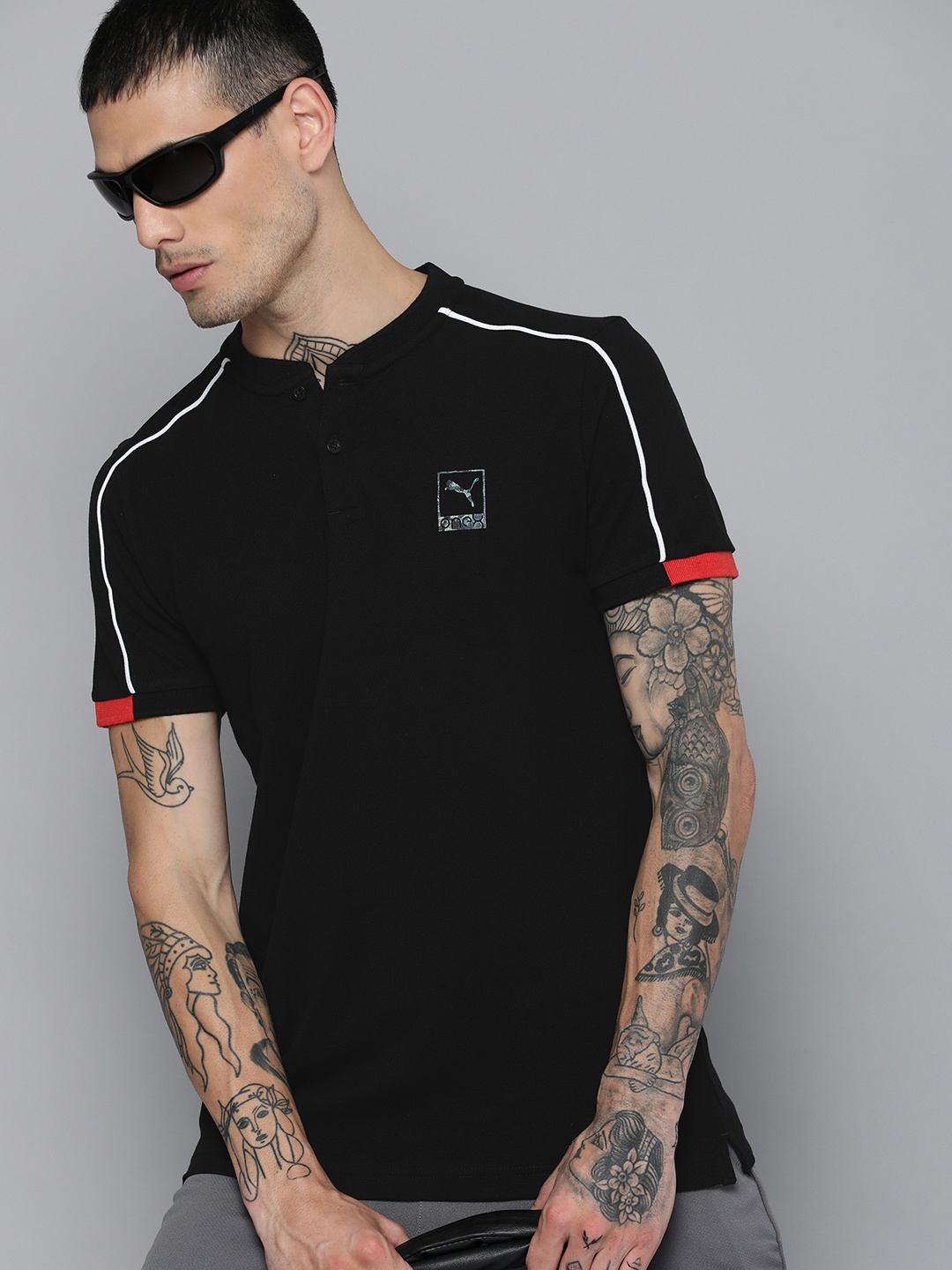 Puma Men Detailed Brand Logo Slim Fit Pure Cotton Dry-CELL Outdoor Polo T-shirt, Black
Puma Men Detailed Brand Logo Slim Fit Pure Cotton Dry-CELL Outdoor Polo T-shirt, Black